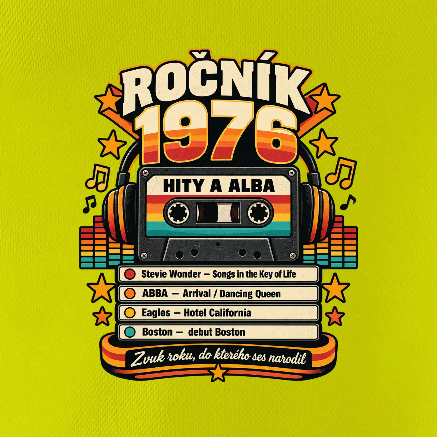 Ročník 1976 hity a alba