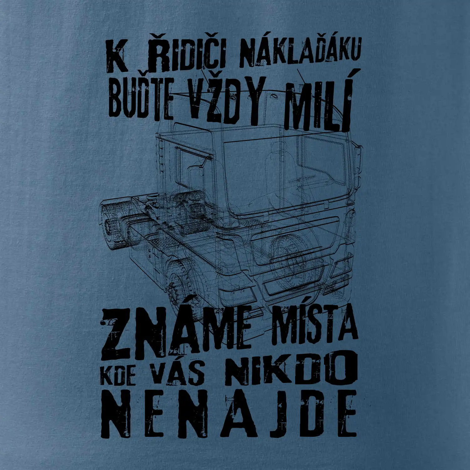 K řidiči náklaďáku buďte vždy milý