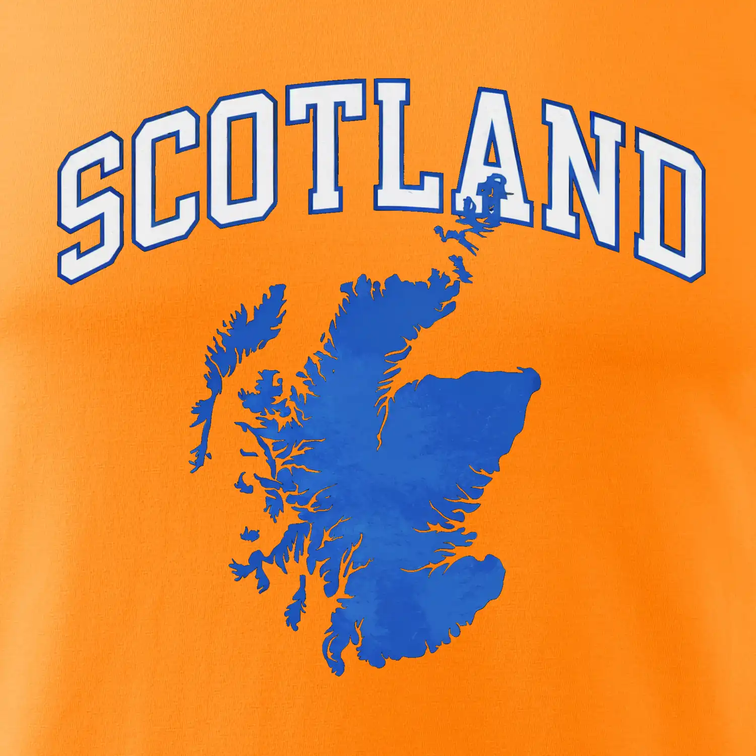 Scotland nápis s mapou