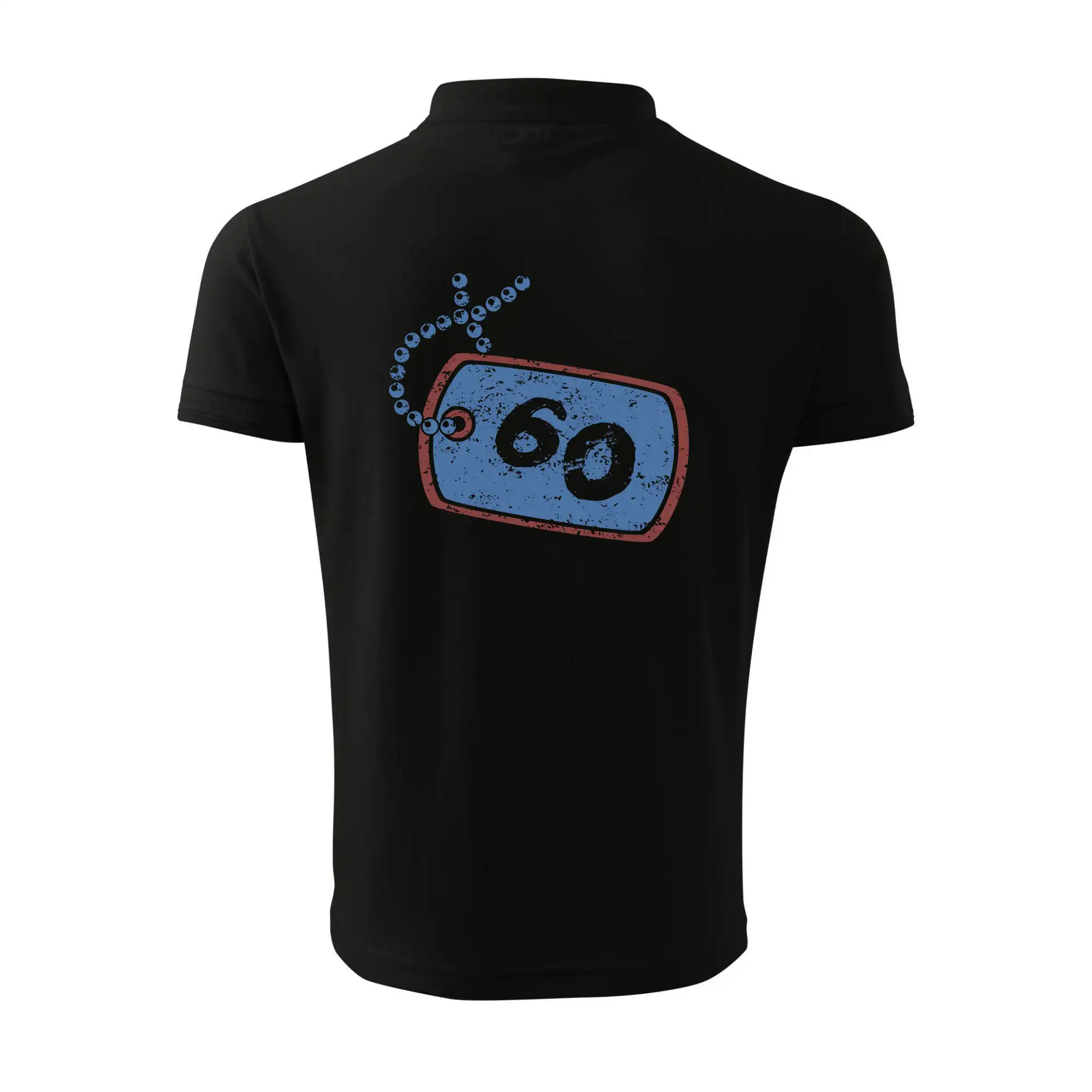 60 na krku štítek