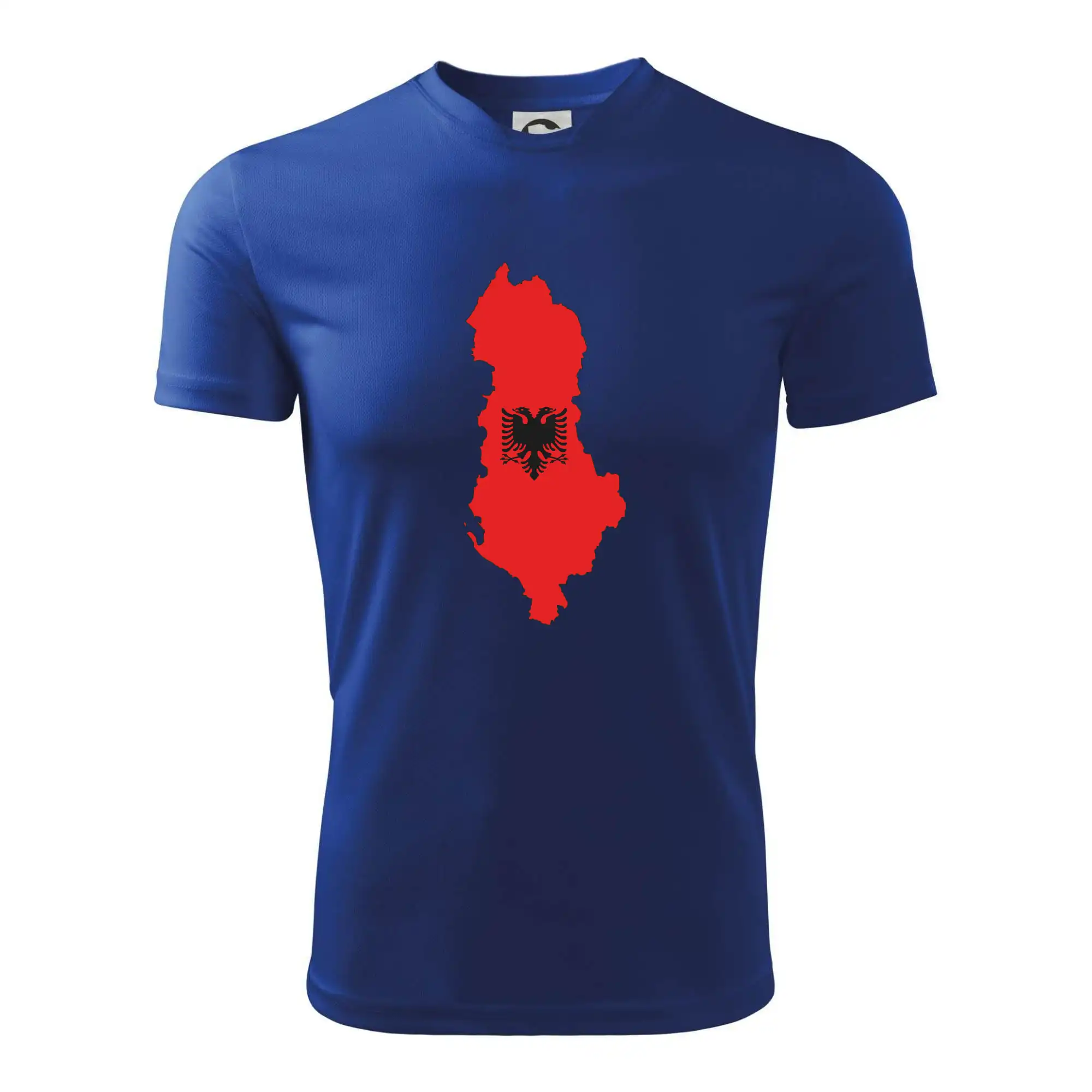 Albánie mapa a znak