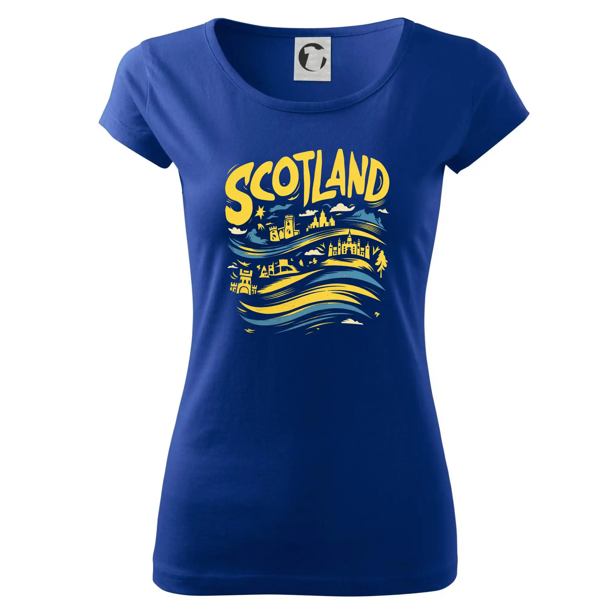 Scotland kreslené vlny