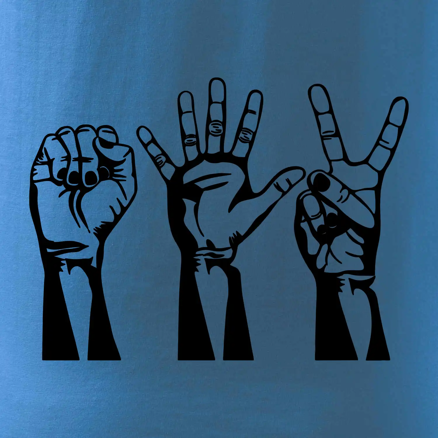 Kámen nůžky papír černé