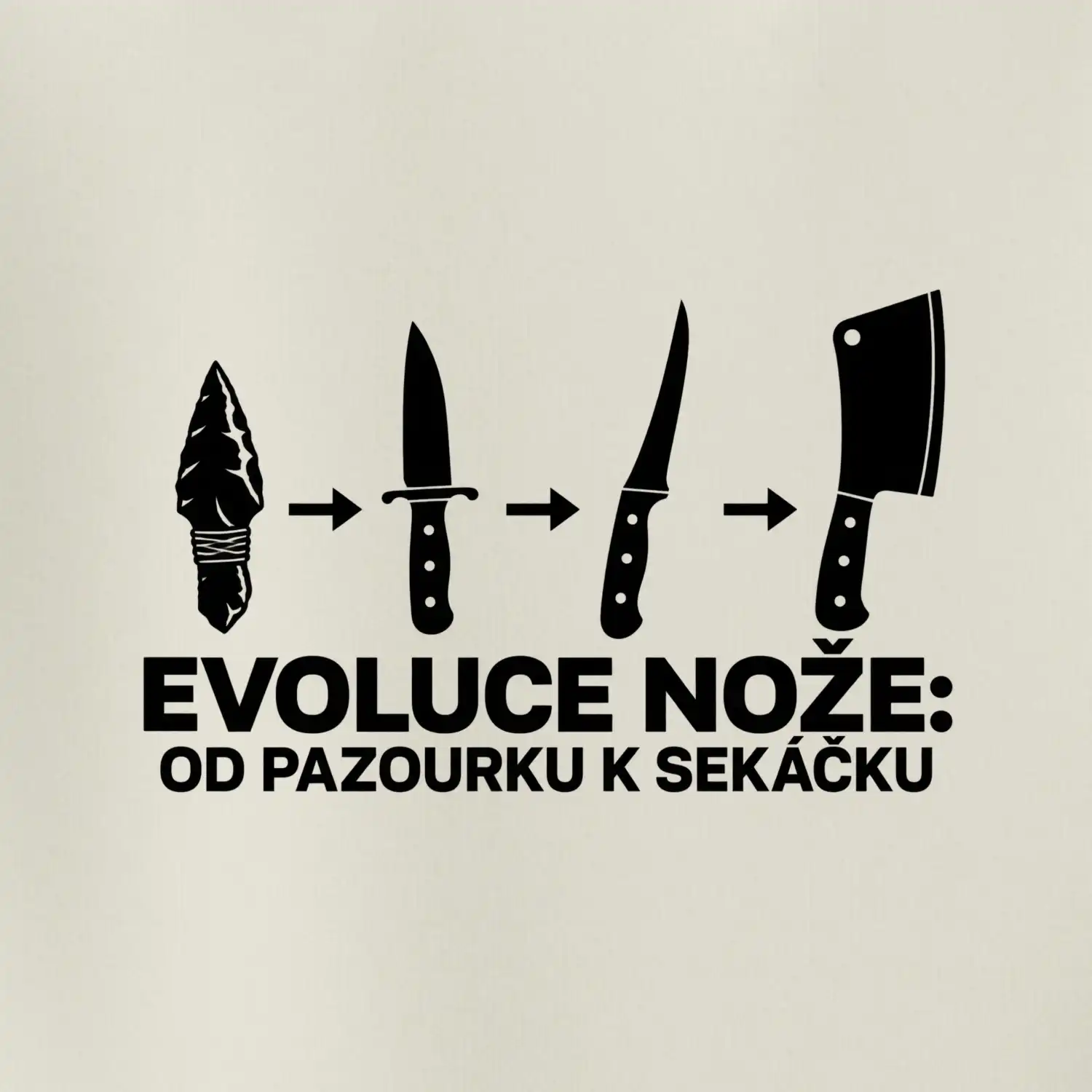 Evoluce nože od pazourku k sekáčku