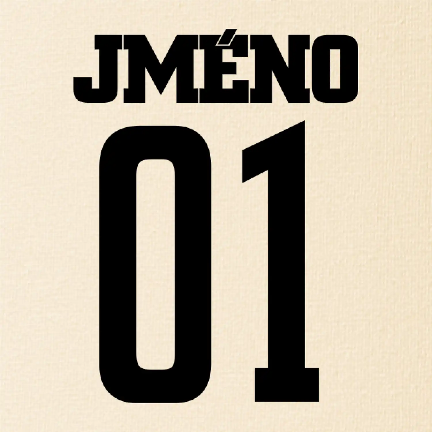 Florbalový  dres - vlastní jméno a číslo