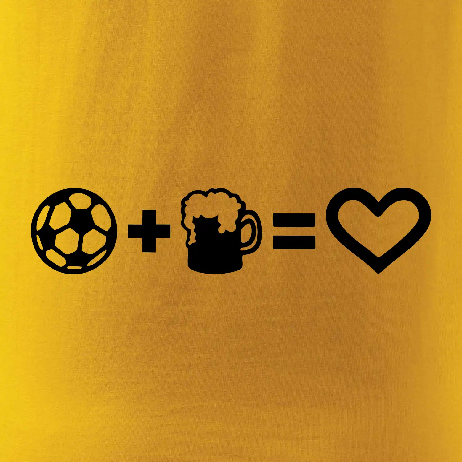 Míč, pivo, srdce