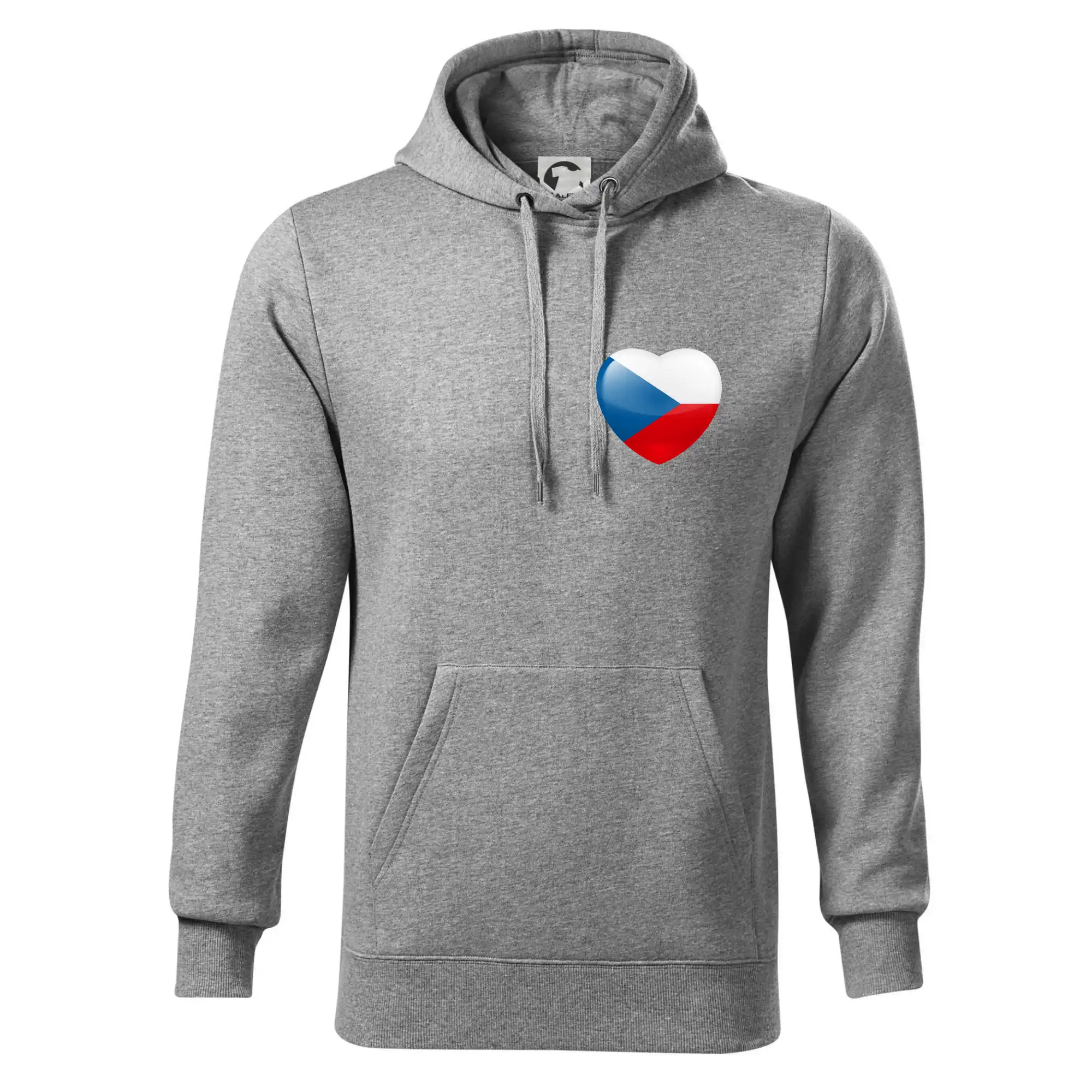 Česká vlajka srdce - pravé prso