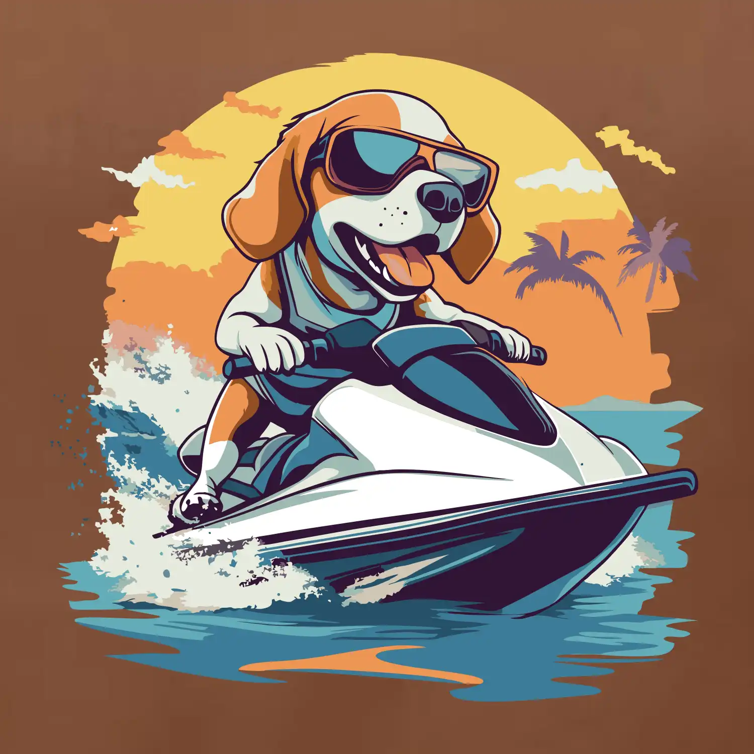 Bígl na vodním skútru