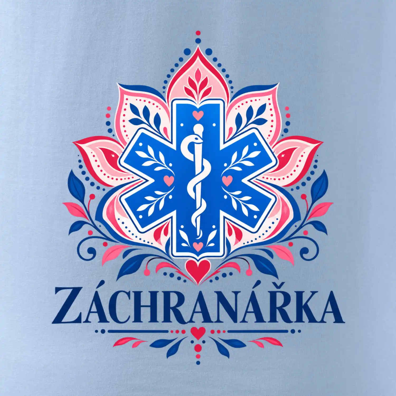 Záchranářka s ornamenty