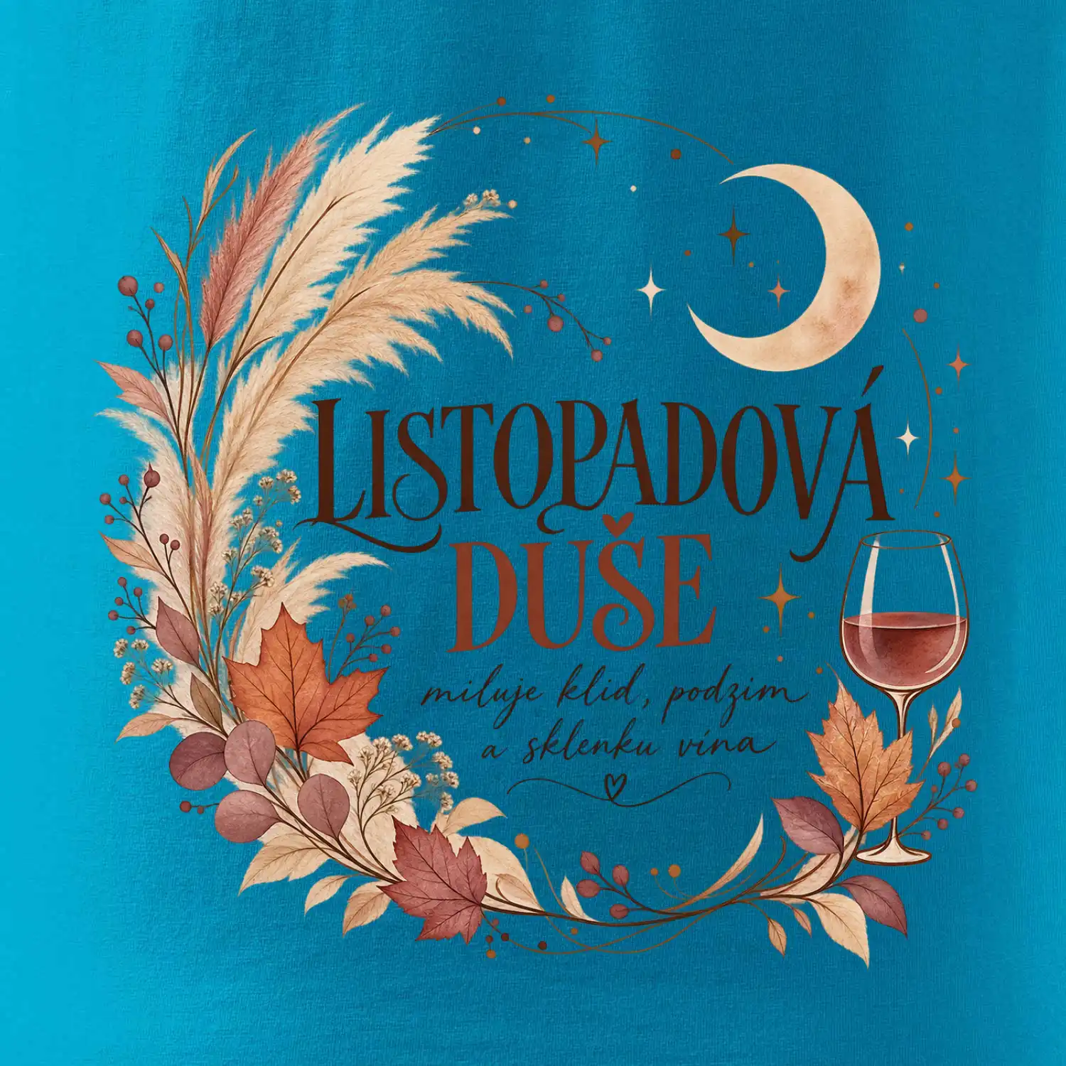 Listopadová duše boho podzim a víno