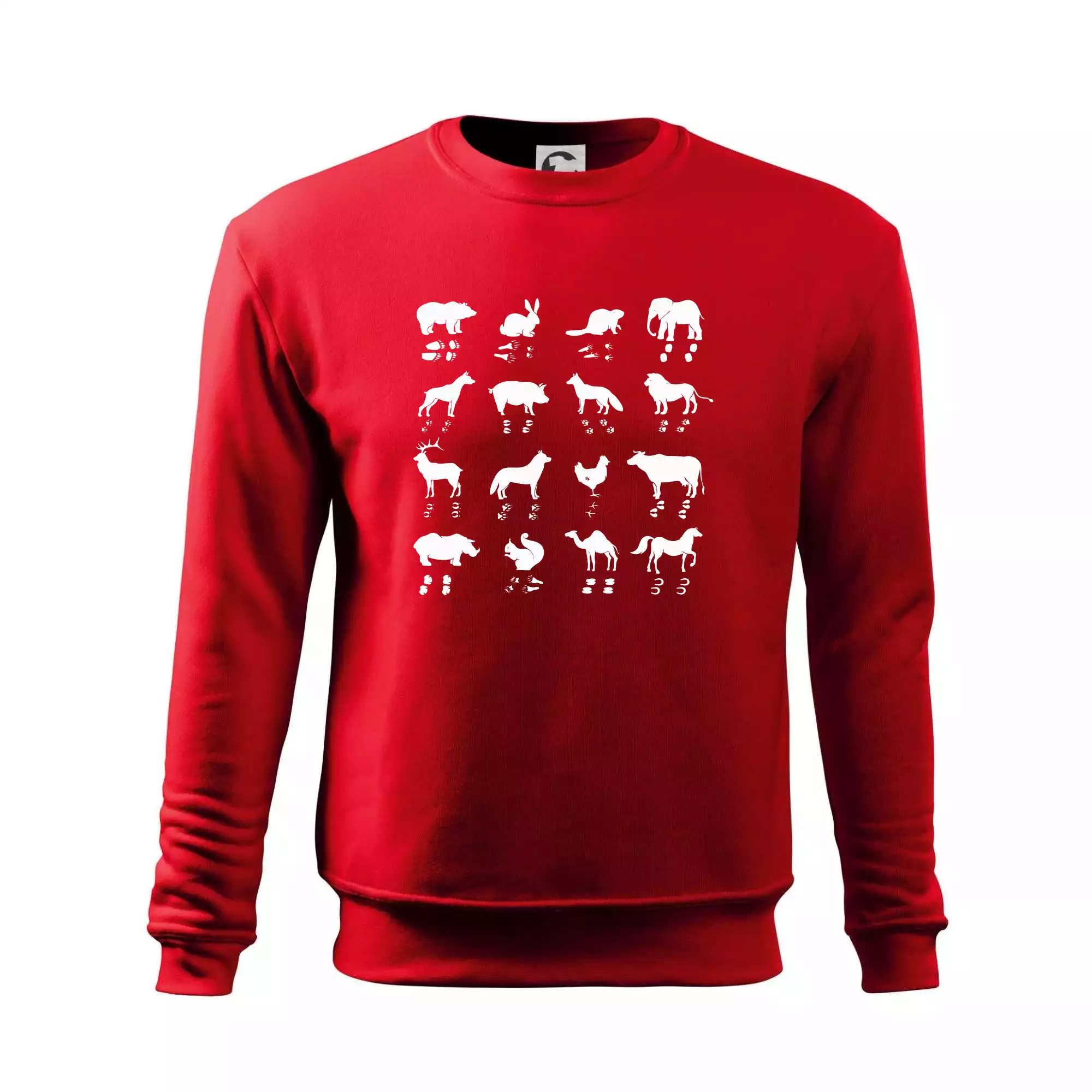 Zvířecí stopy s obrázkem zvířete - stopy zvířat