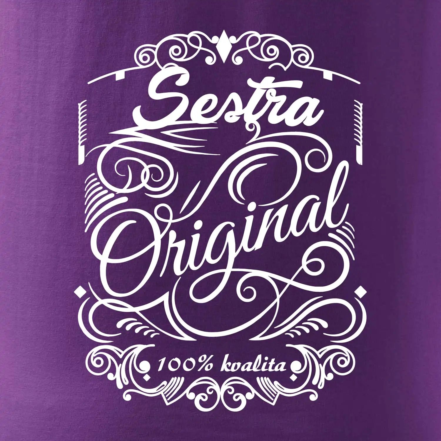 Vintage nejlepší sestra 100% kvalita