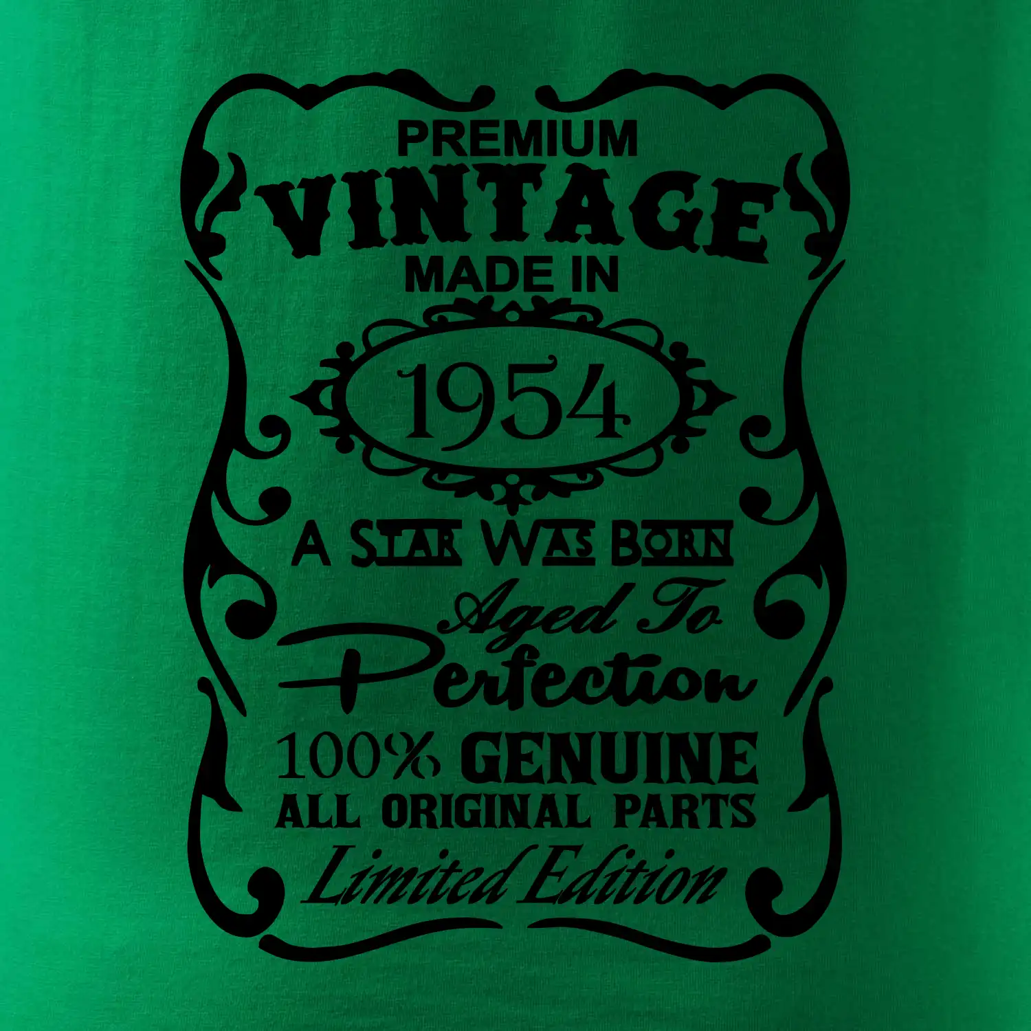 Vintage Etiketa - 1954