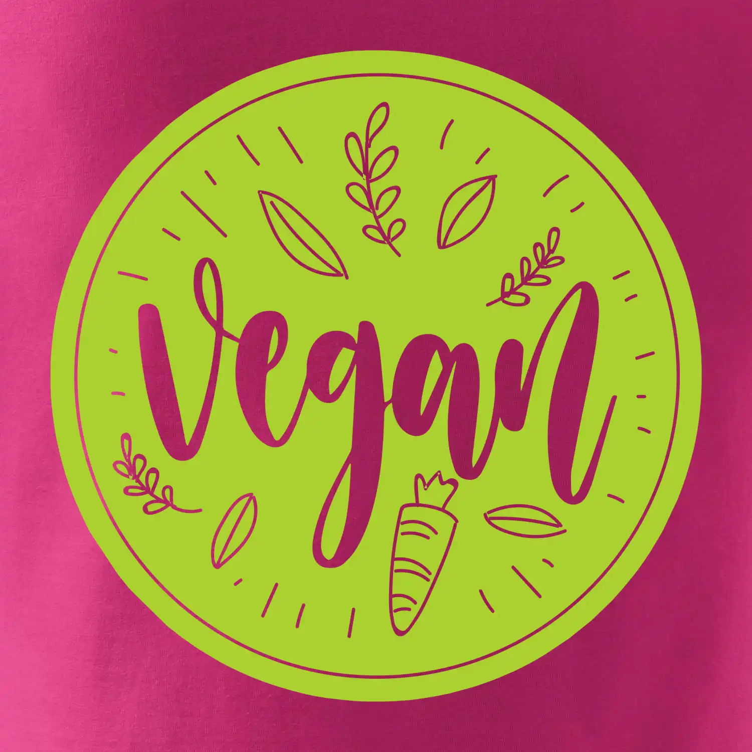 Vegan zelenina v kruhu