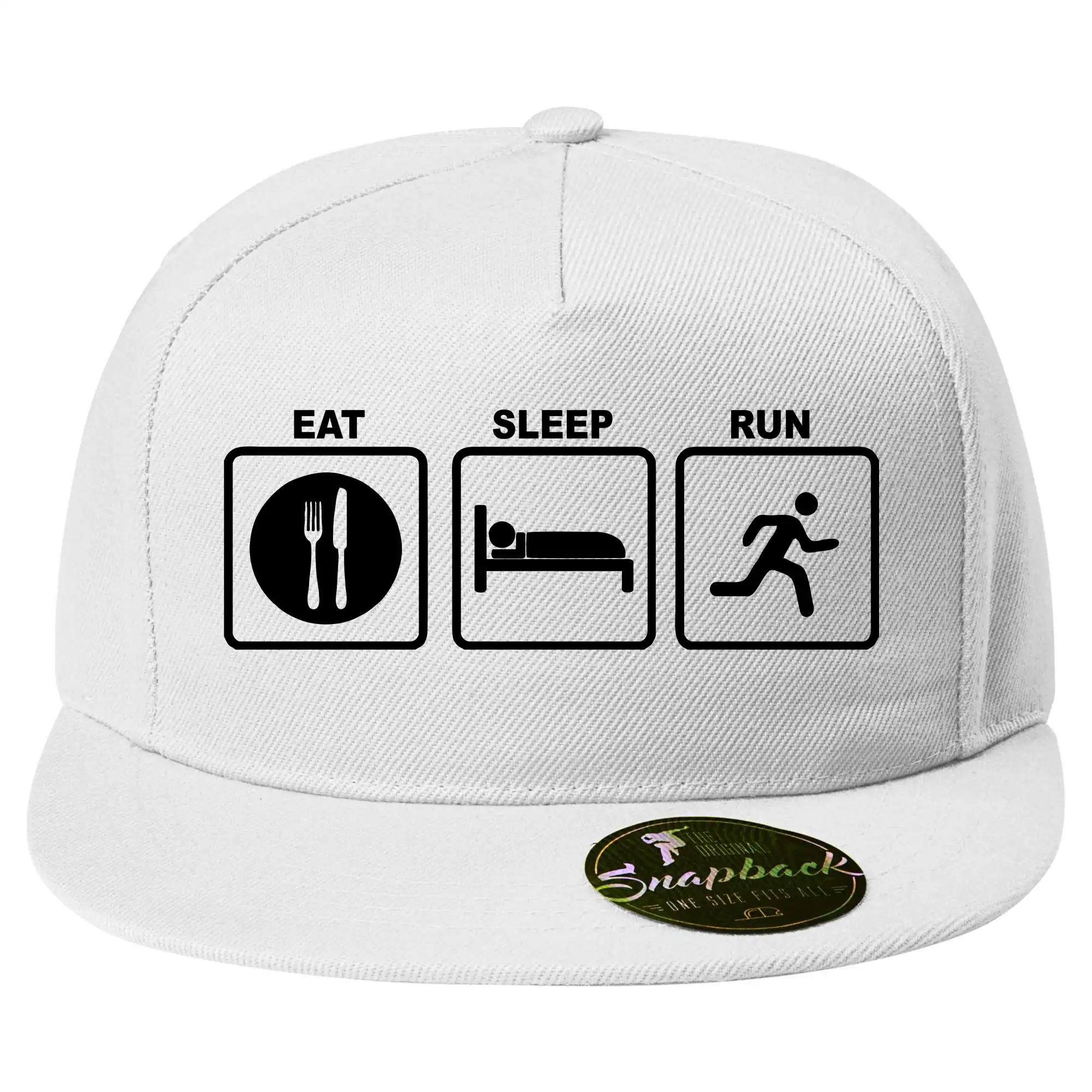 Eat sleep run čtverce