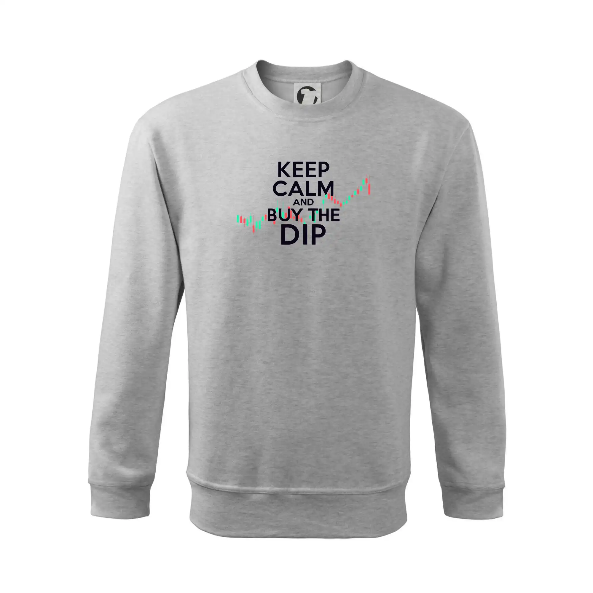 Zeleno červený graf Keep Calm and Buy the Dip
