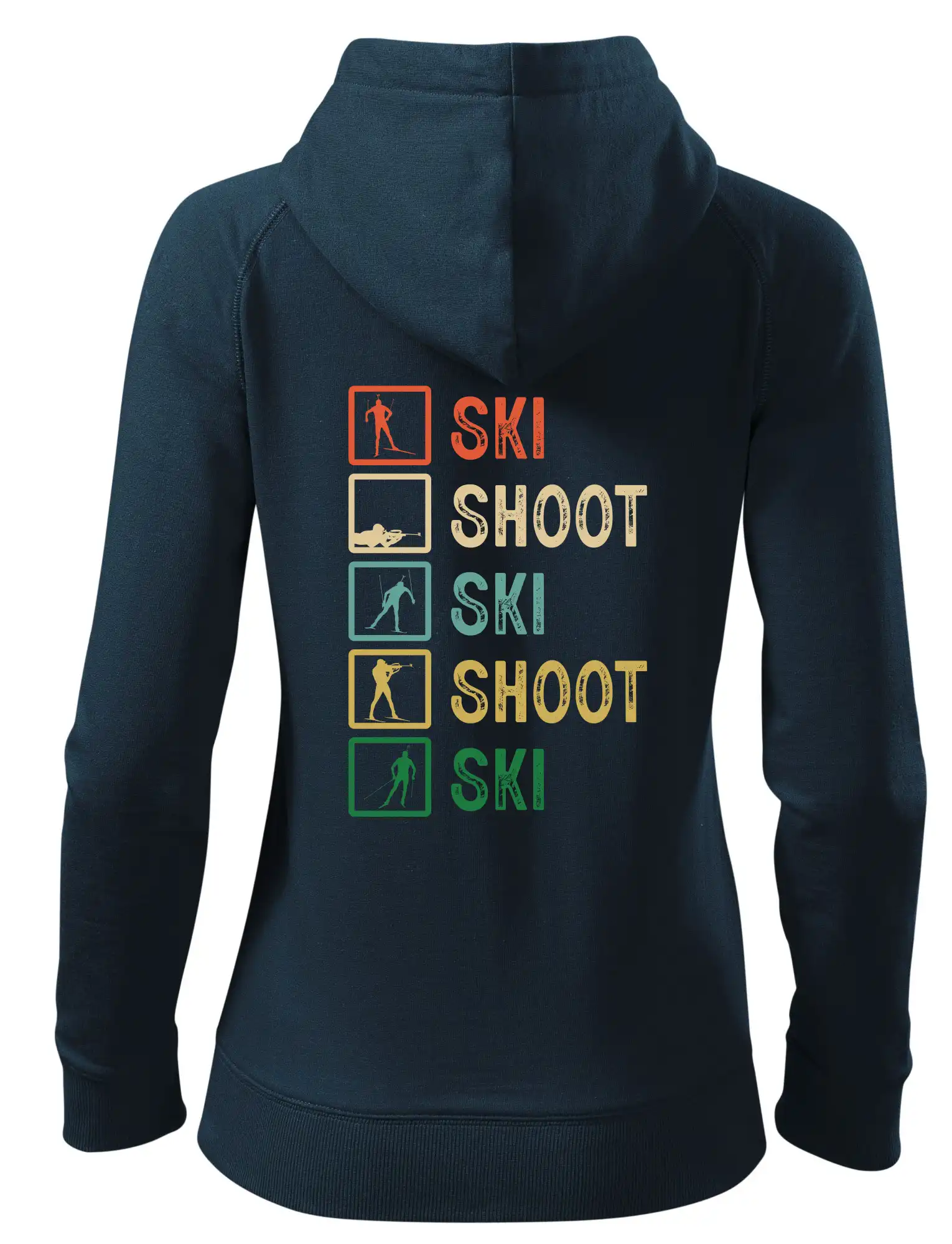 Biatlon ski shoot ski
