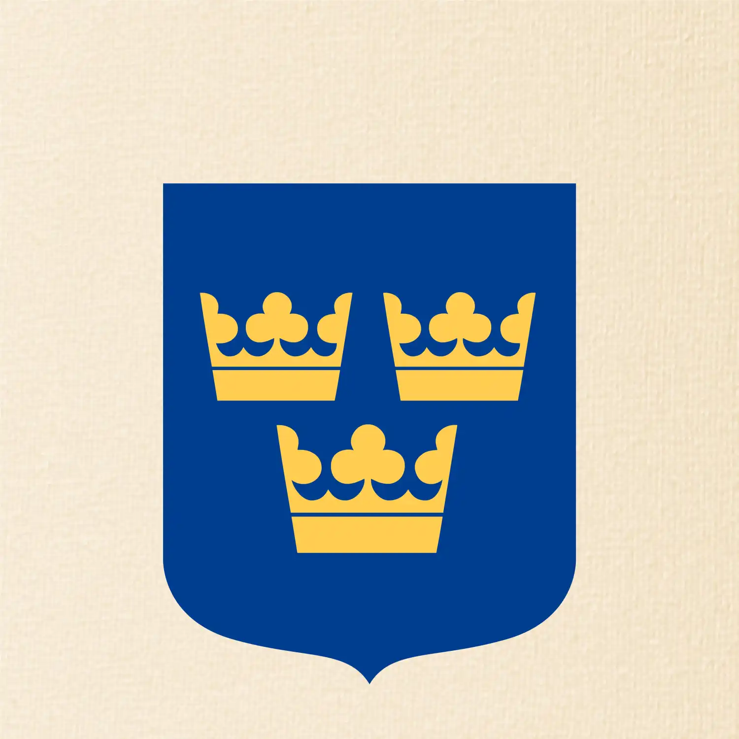 Švédský znak tři korunky velký