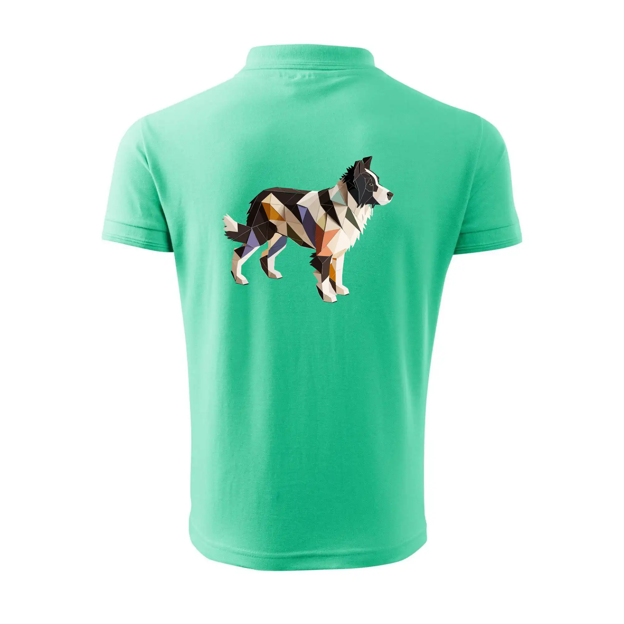 Border colie slepená z papíru