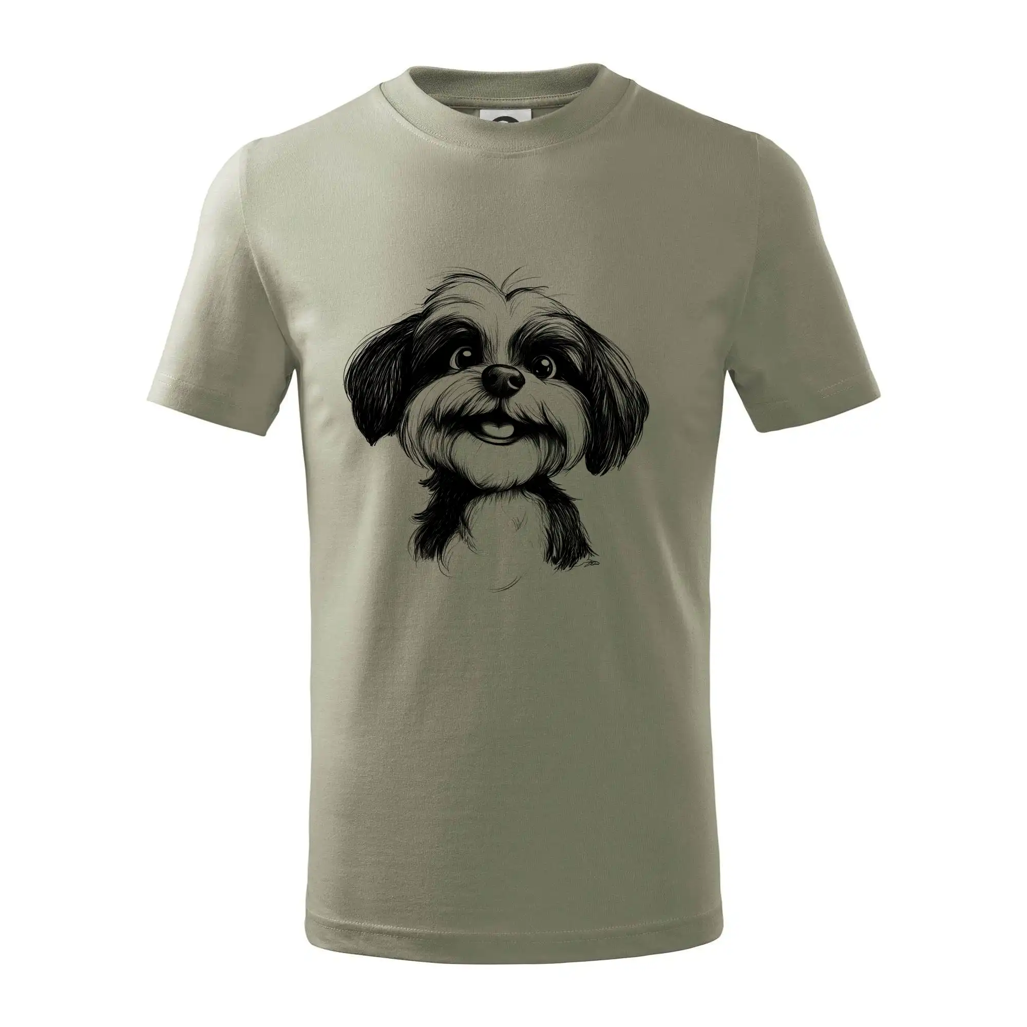 Lhasa Apso karikatura hlava