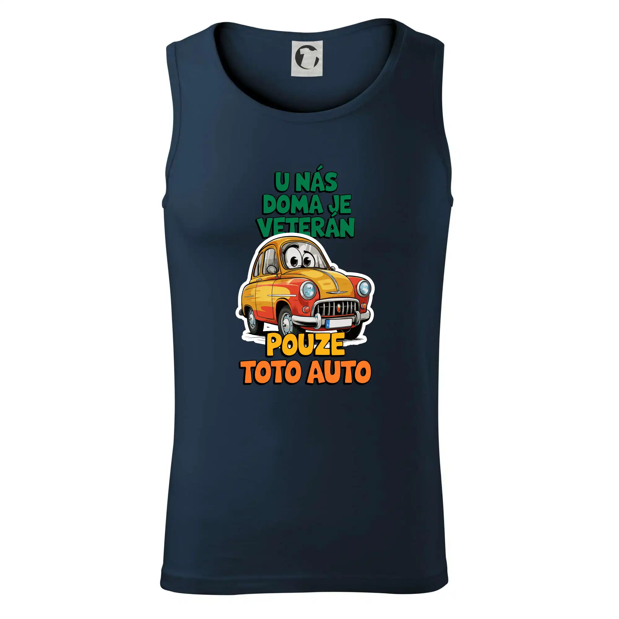 U nás doma je veterán pouze toto auto barevný nápis