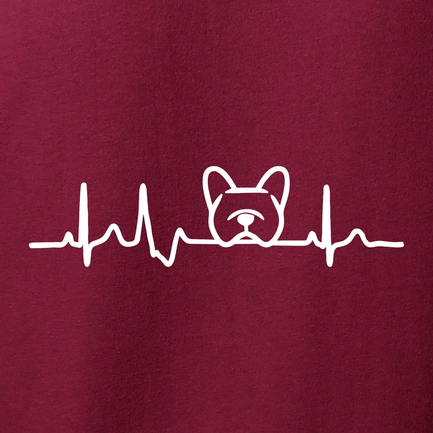 EKG Francouzský buldoček hlava