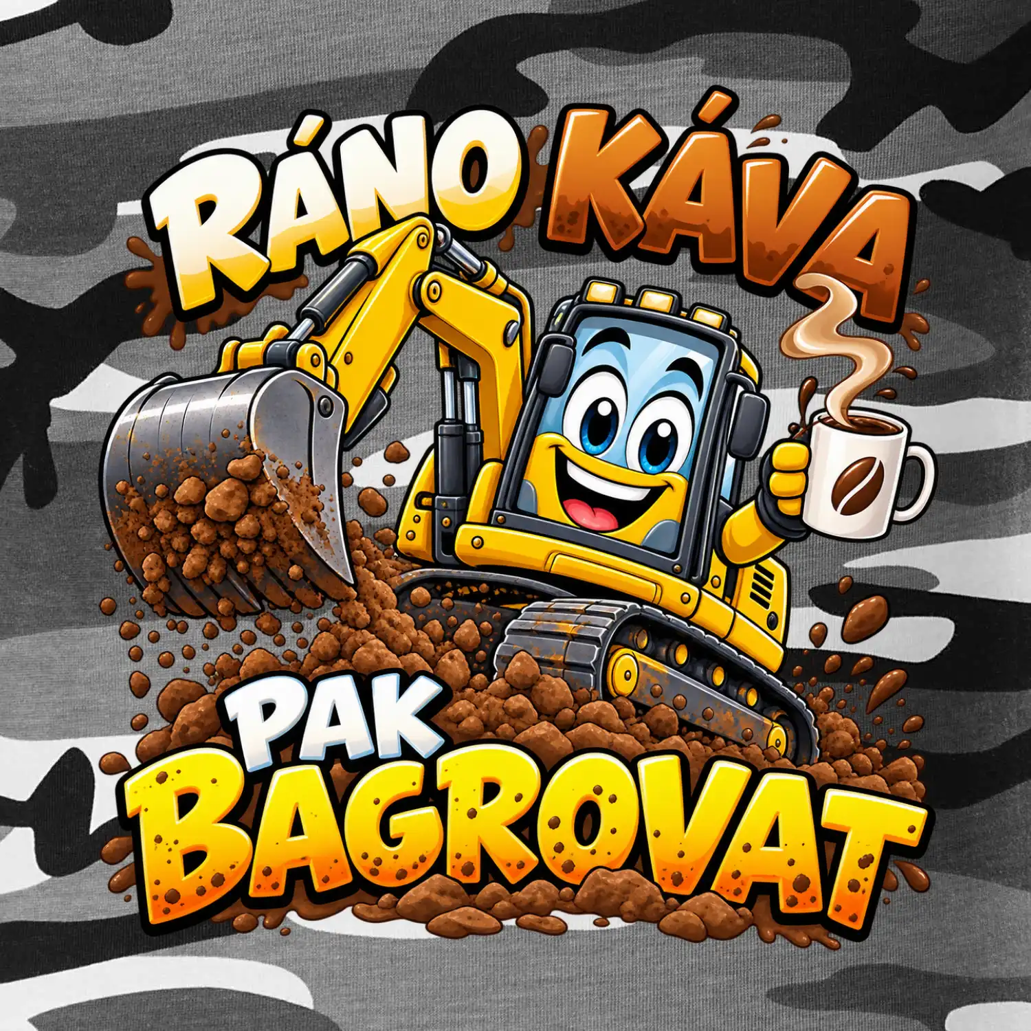 Ráno káva pak bagrovat