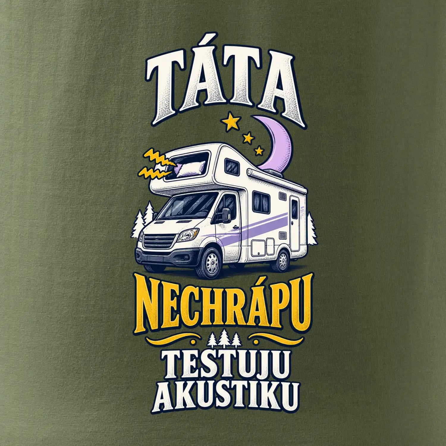 Táta nechrápu testuju akustiku rodinná alkovna