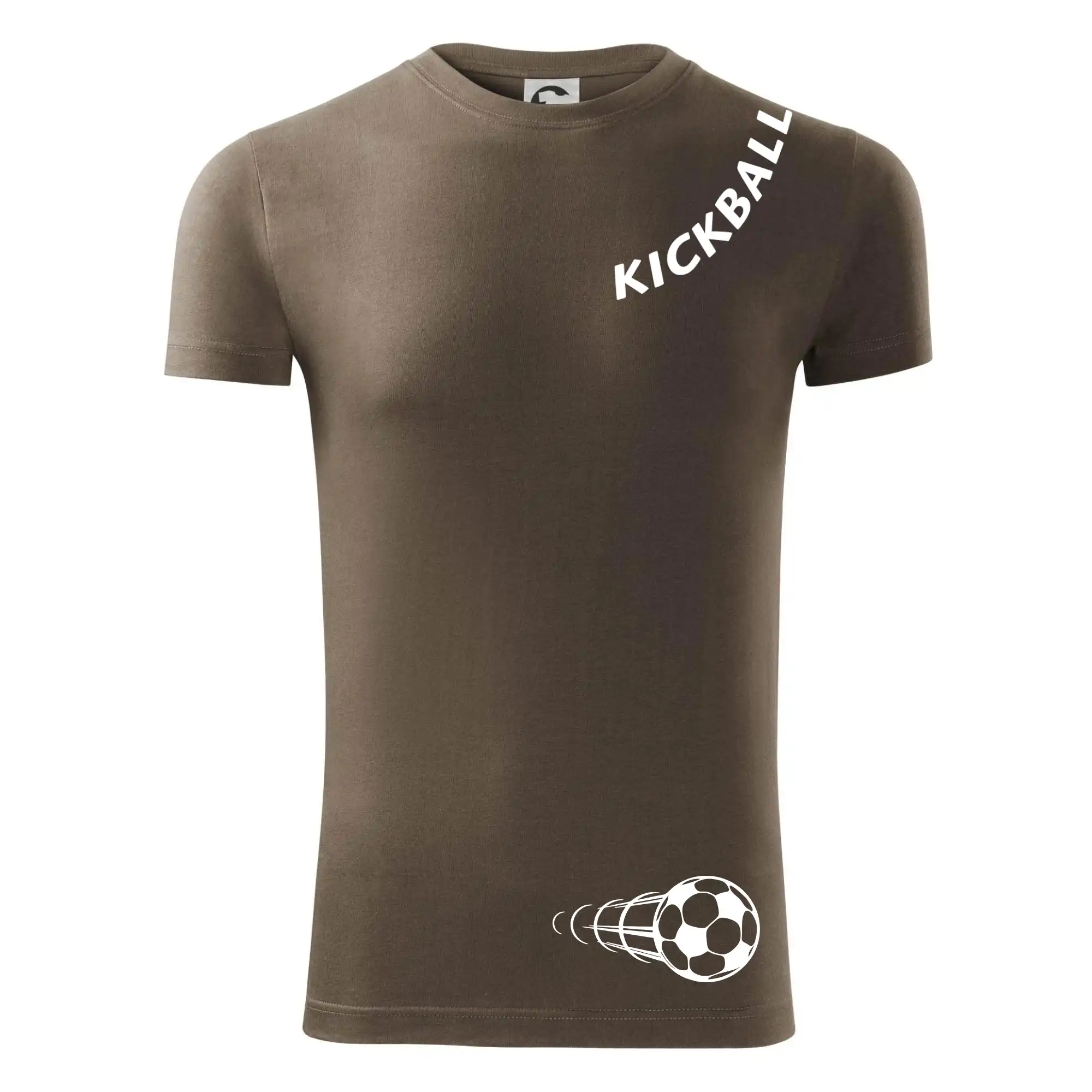 Kickball nápis šikmo