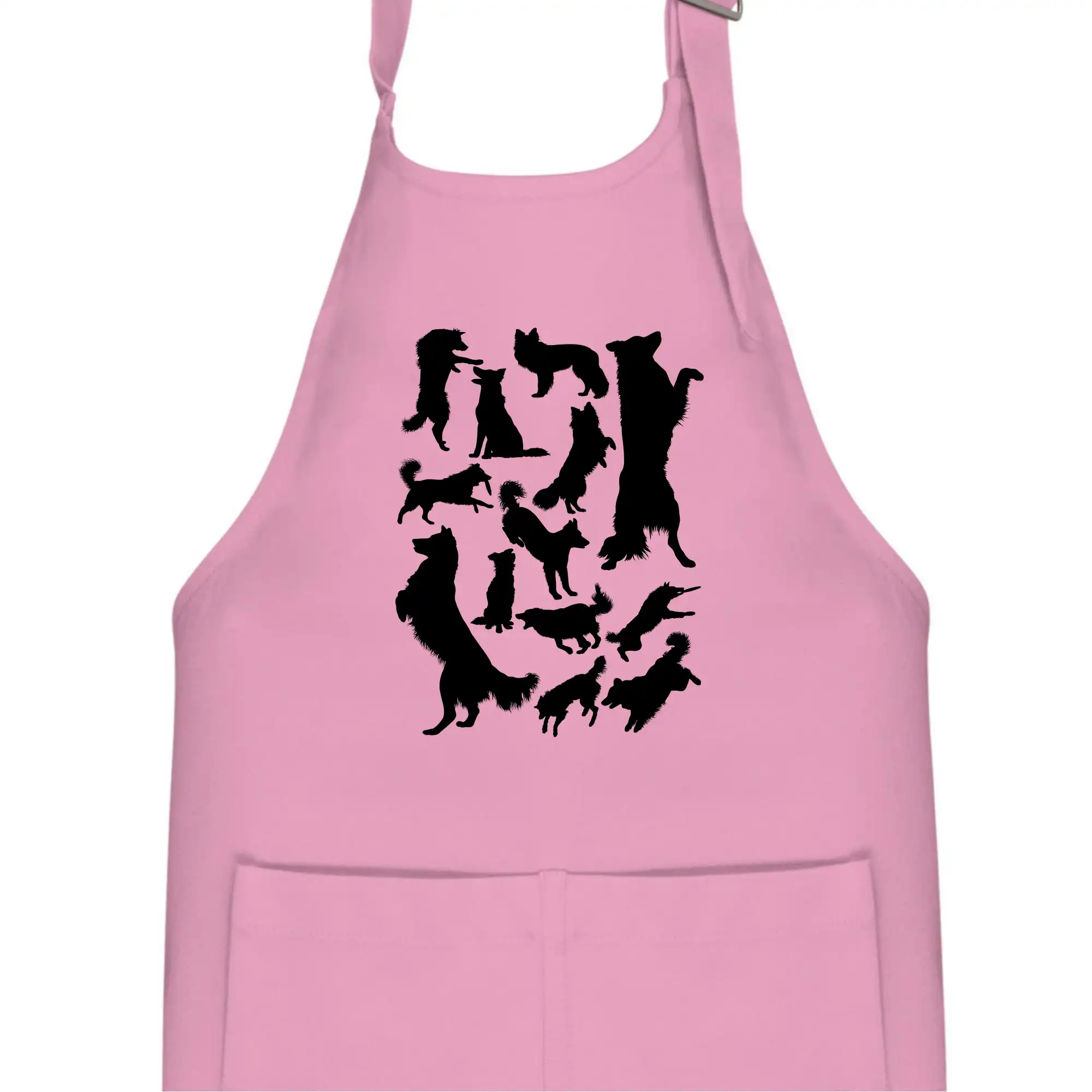 Border kolie siluety