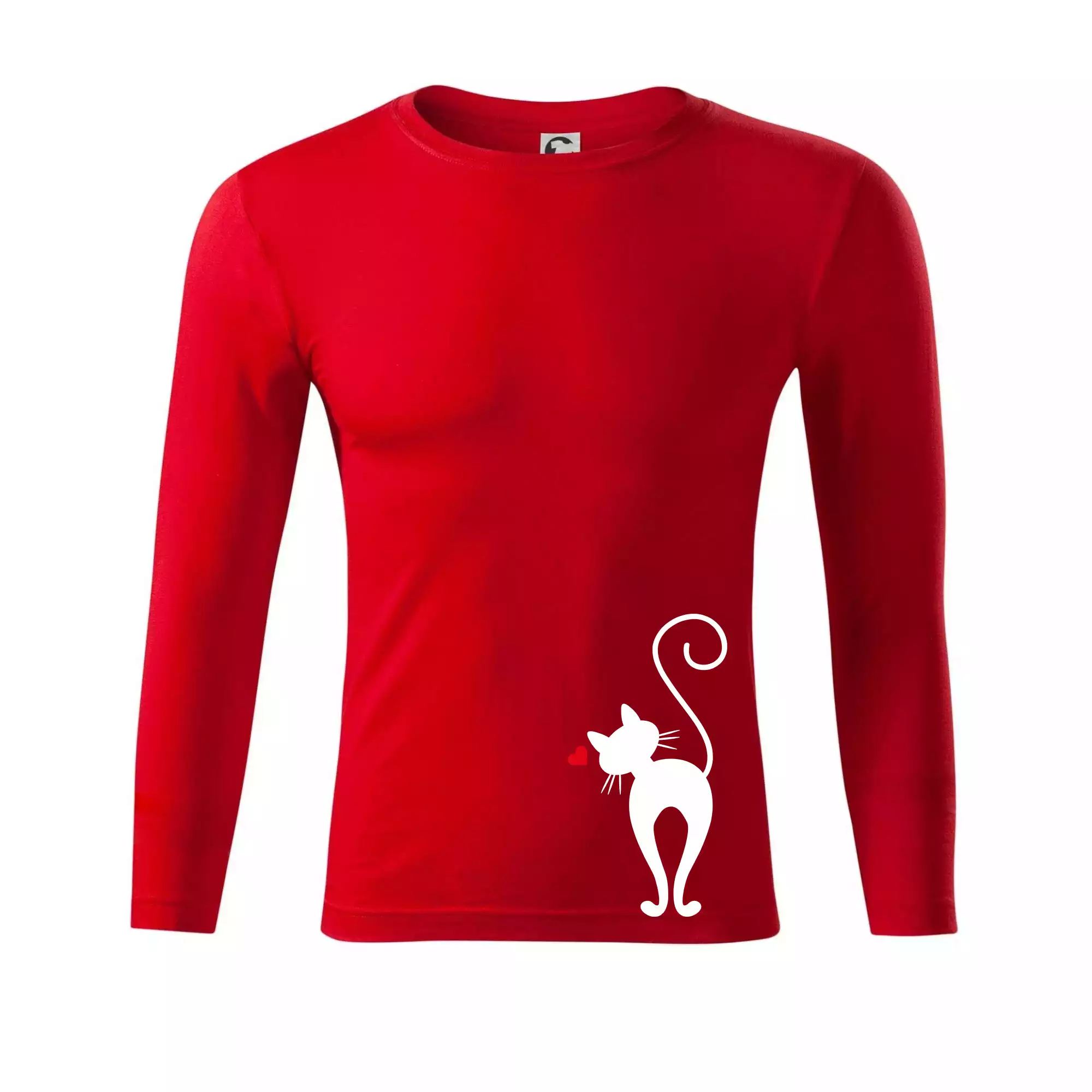 Zamilovaná kočka zezadu