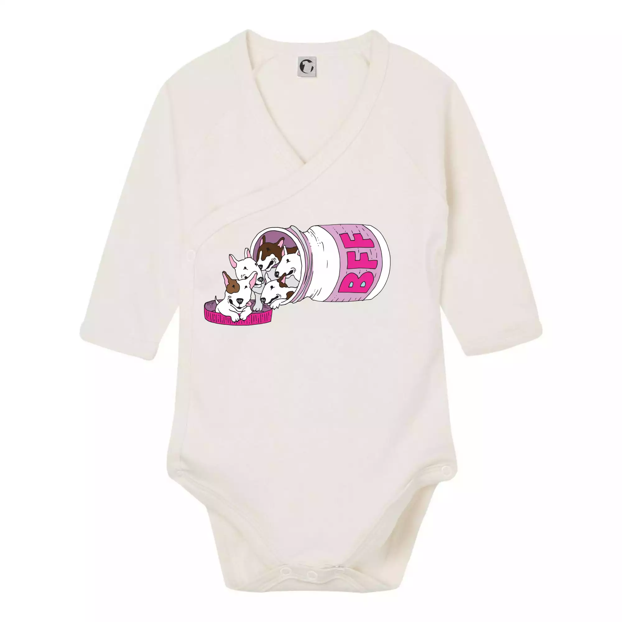 Bullterrier Friends Forever růžové (Pecka design)