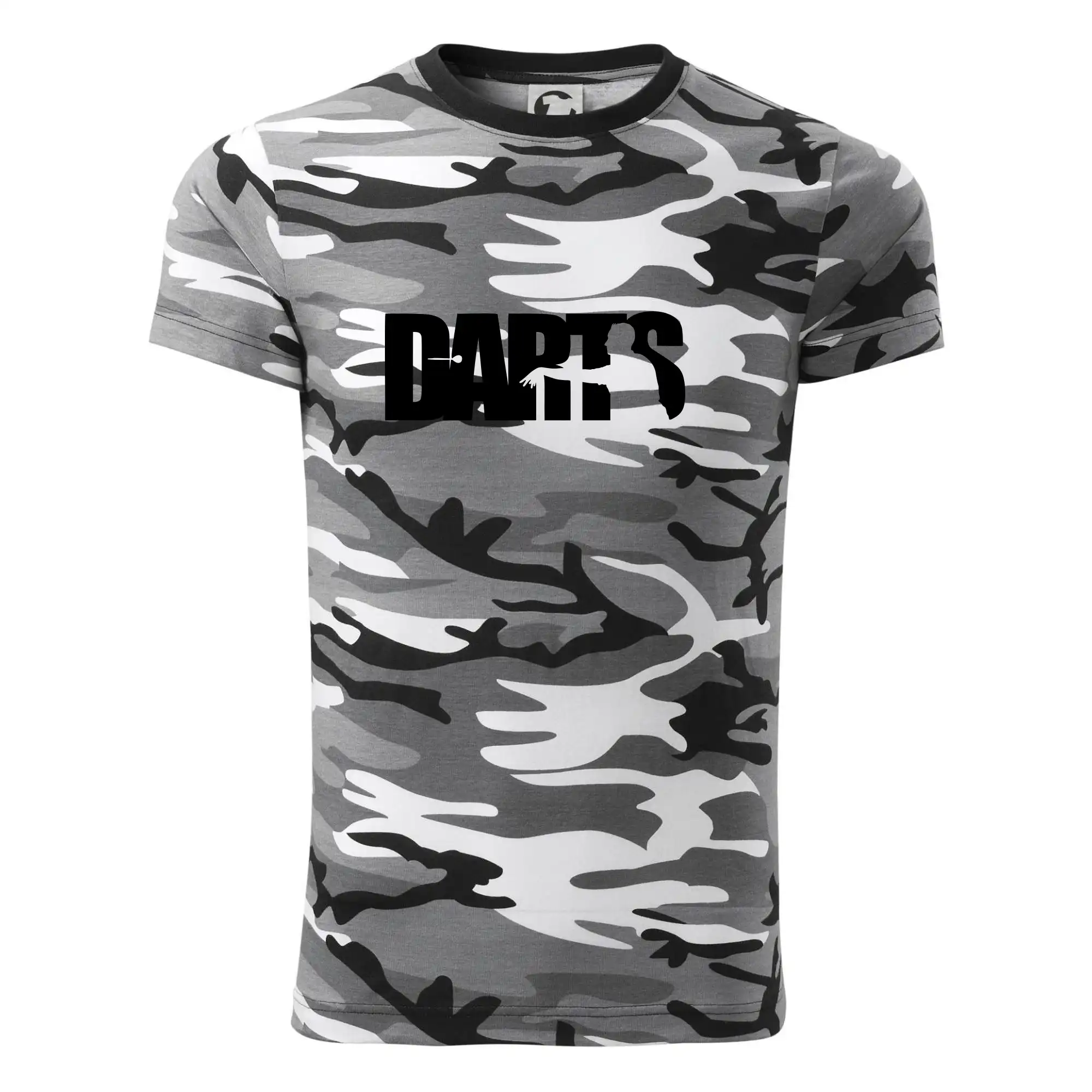 Darts - nápis se šipkařem