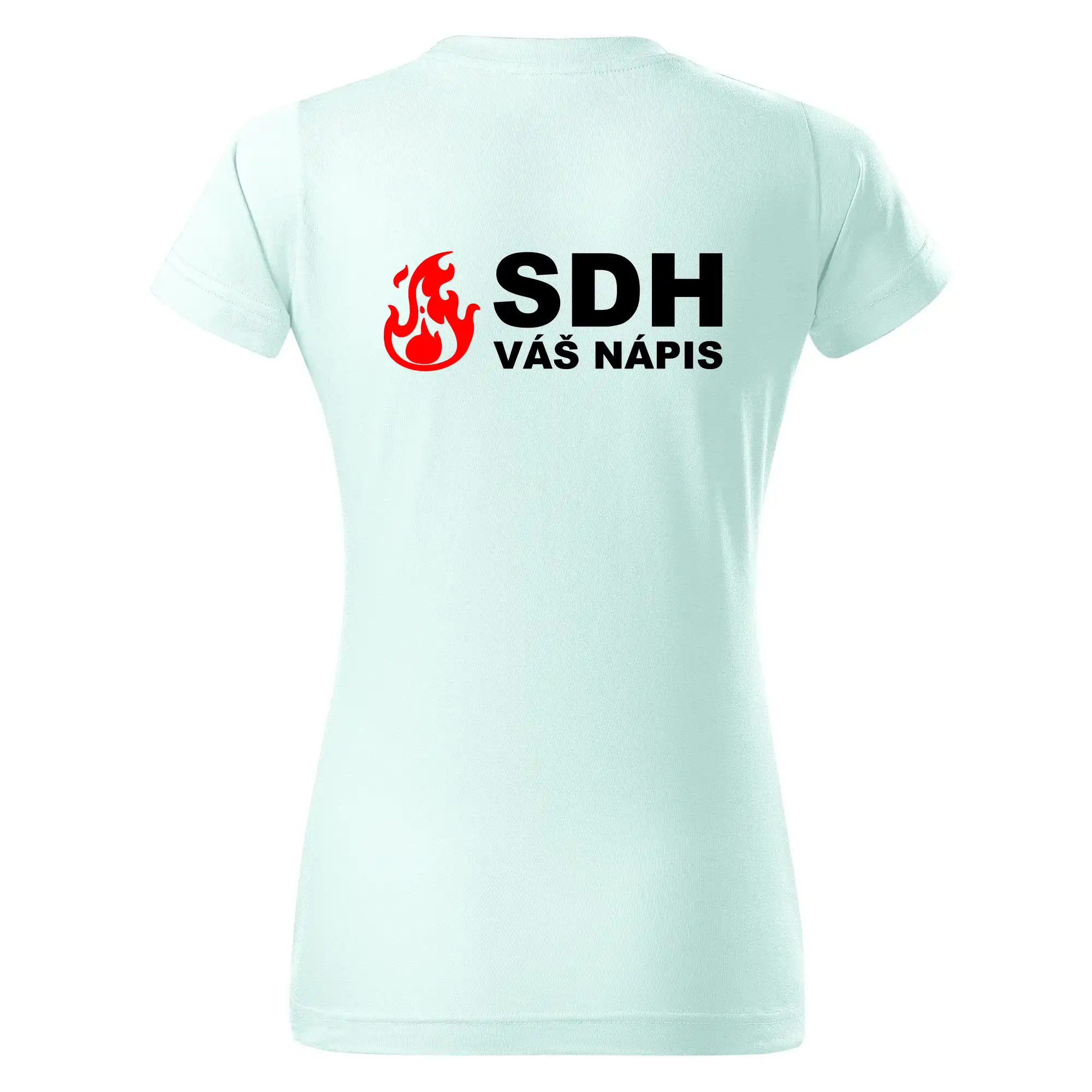 SDH nápis (oheň, název sboru - vlastní nápis)