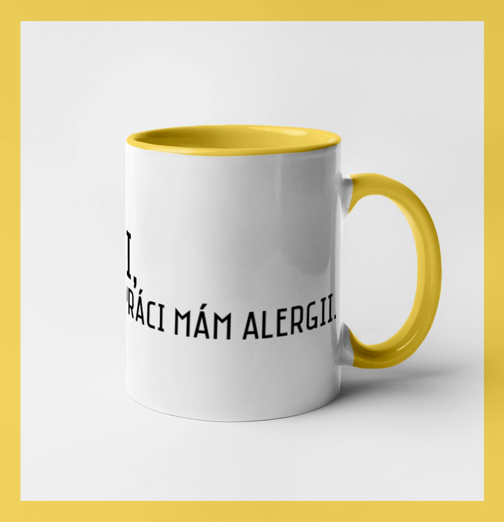 Lituji na práci mám alergii