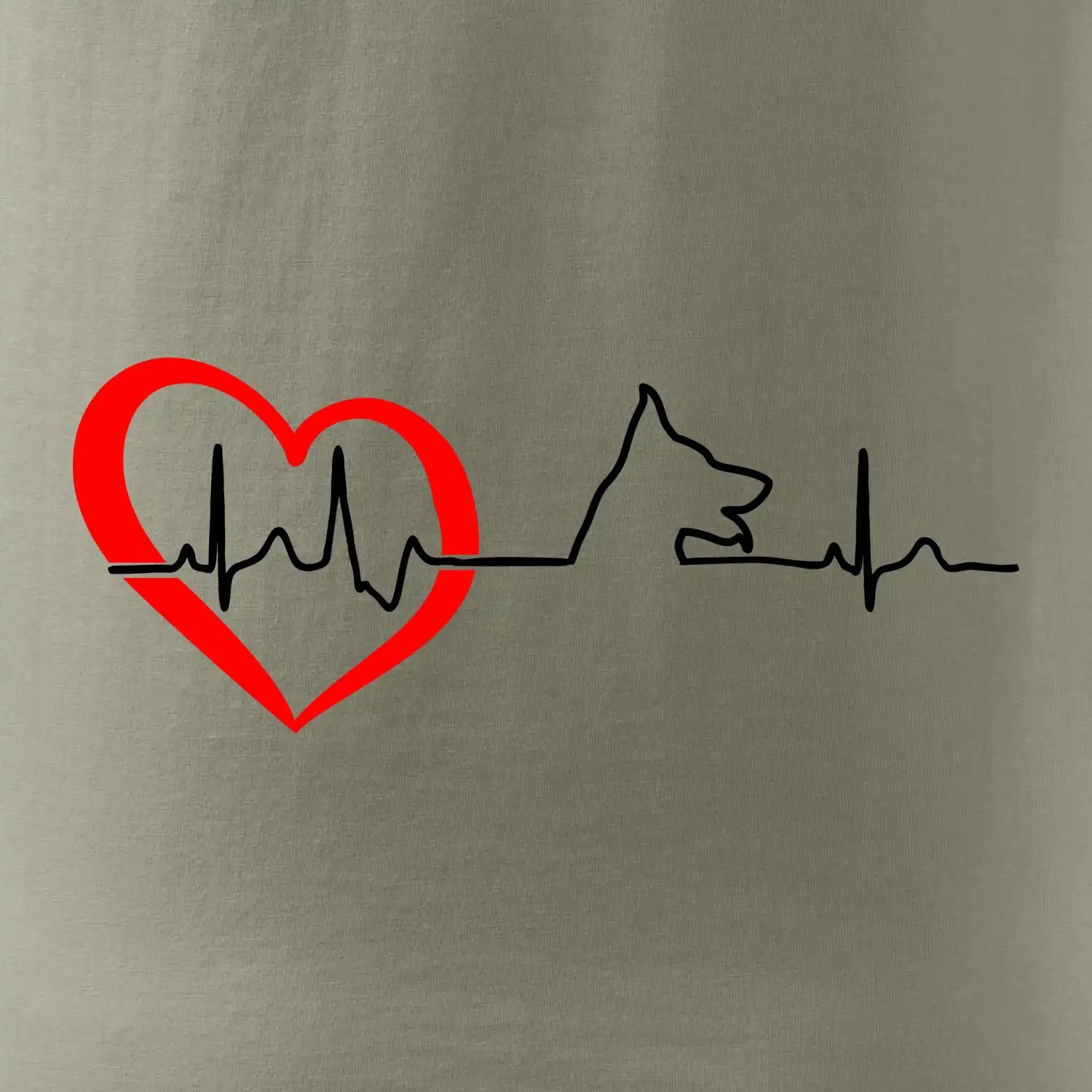 Německý ovčák ekg