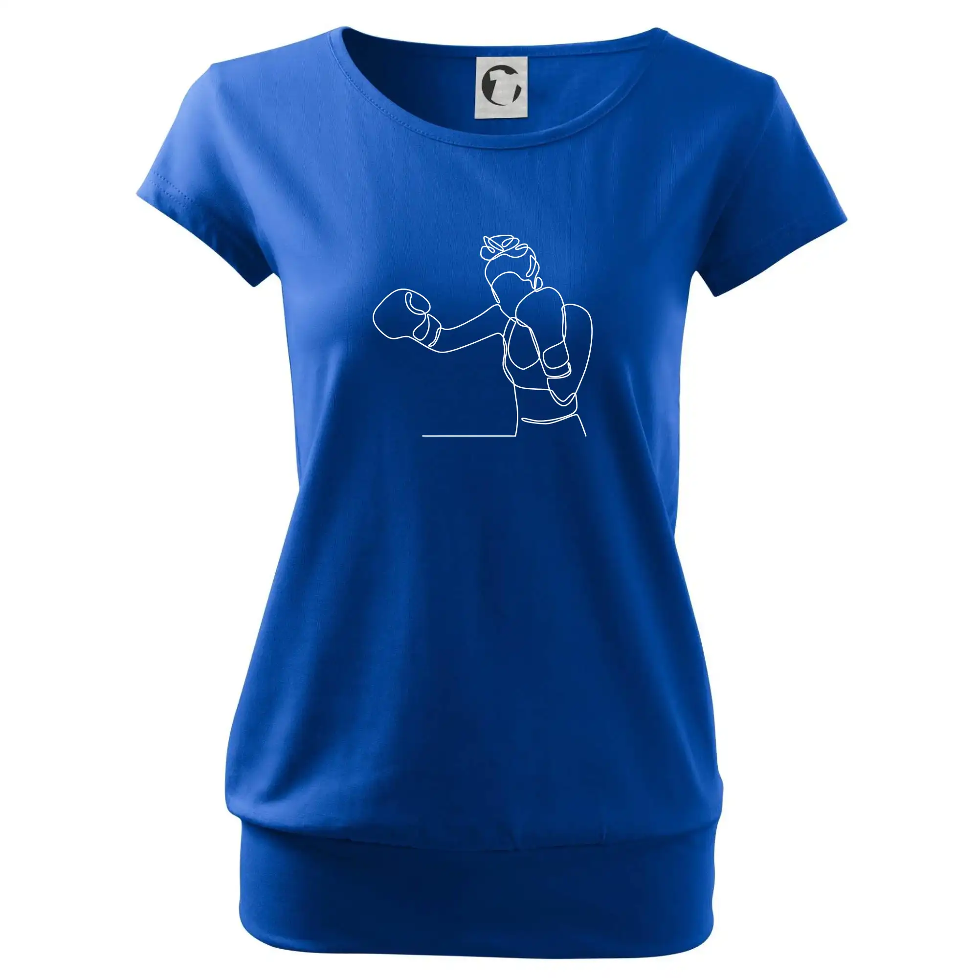 Žena boxerka jedním tahem