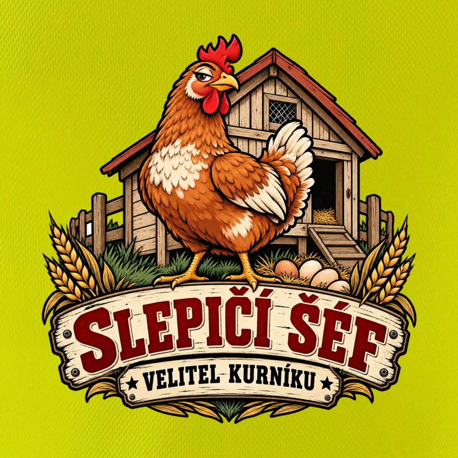 Slepičí šéf velitel kurníku
