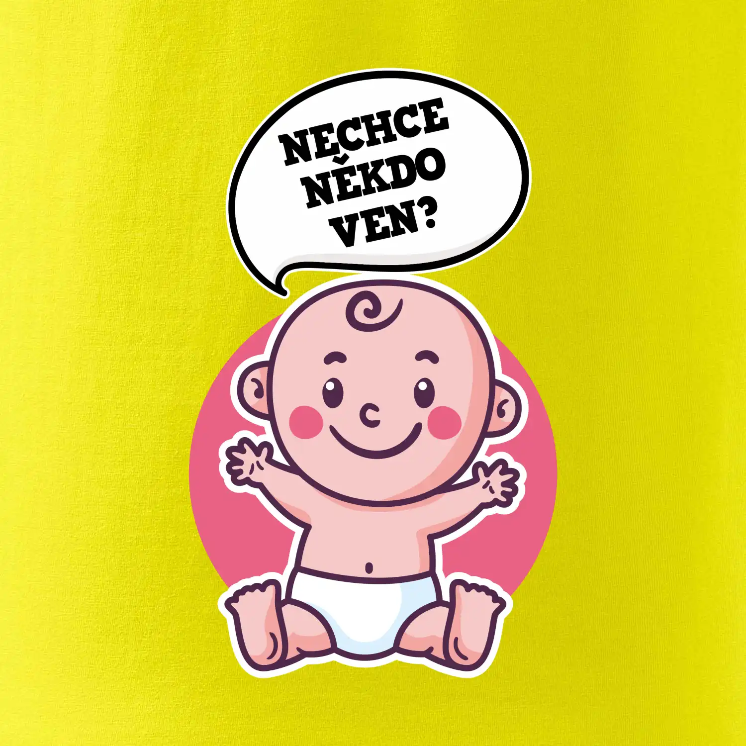 Nechce někdo ven - Triko pro porodní asistentku