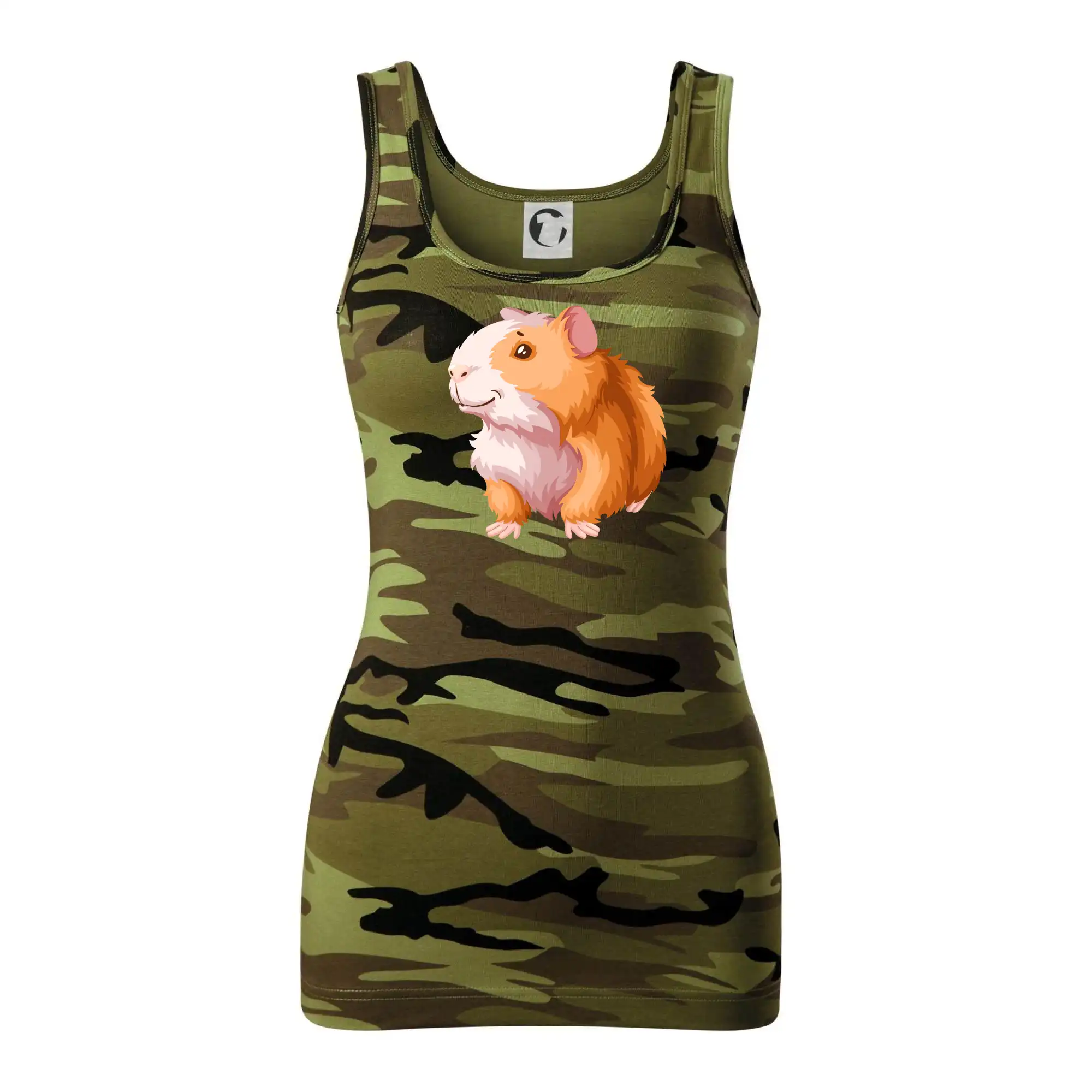 Morče - kreslené, bílo oranžové