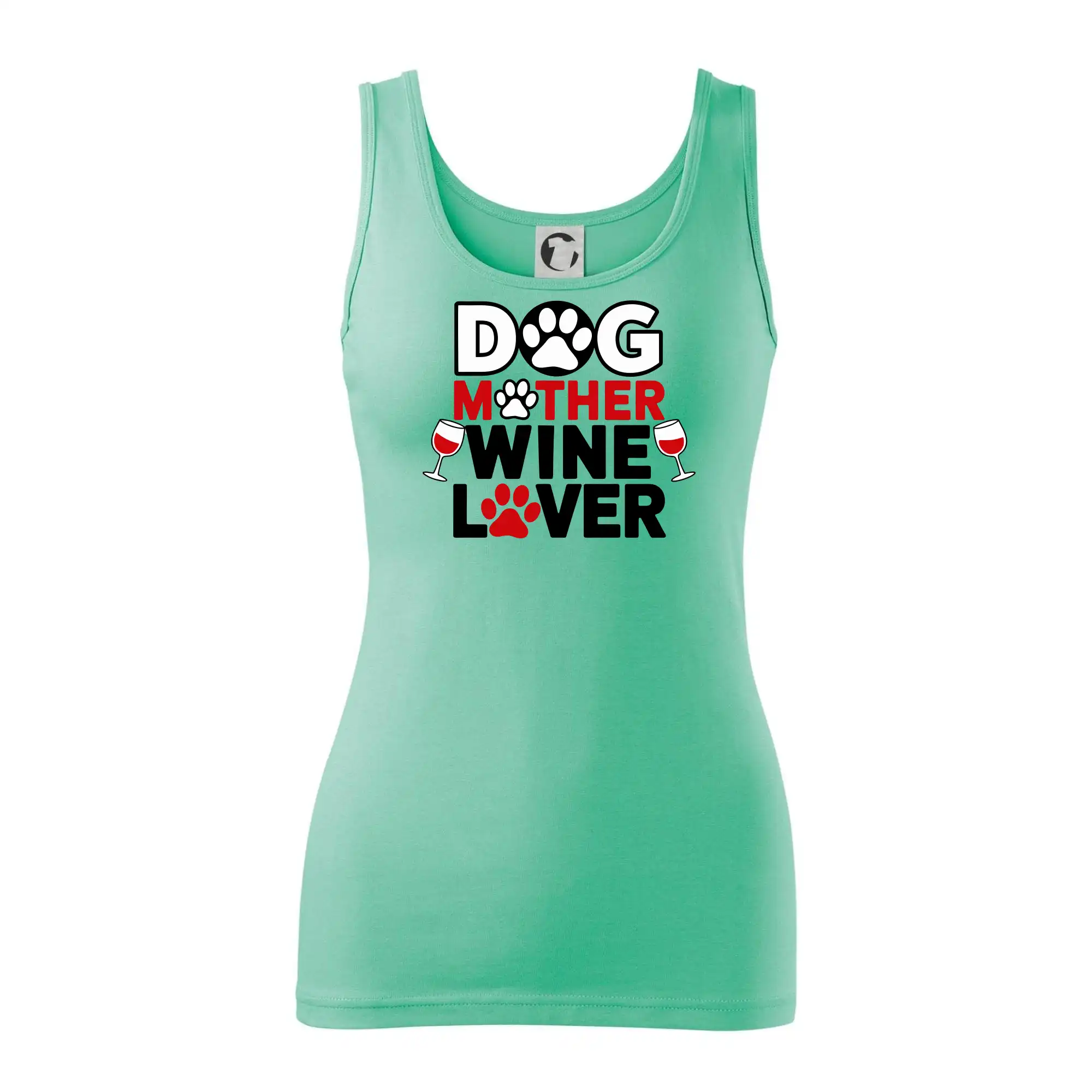 Dog mother wine lover