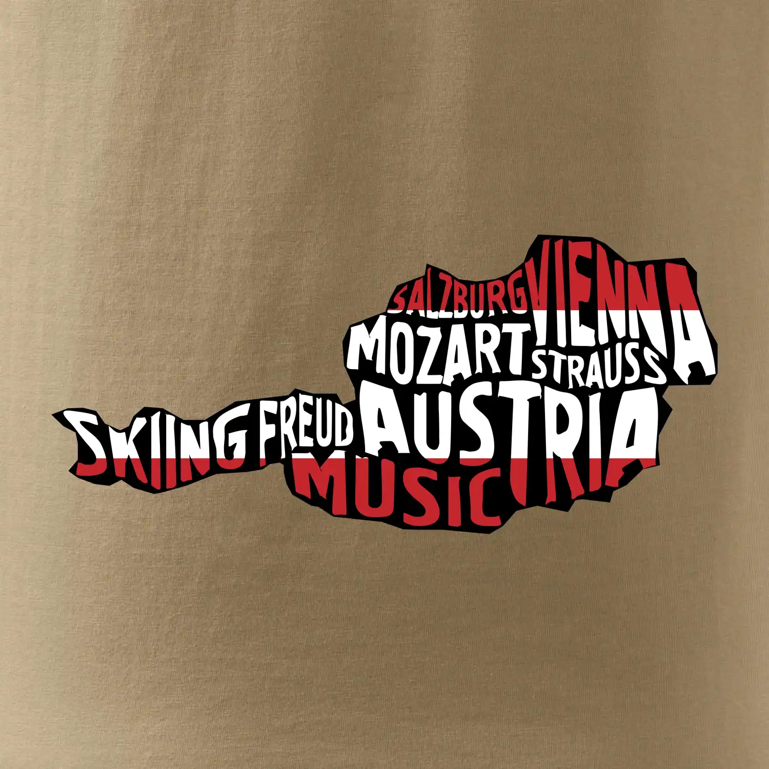 Mapy - názvy měst - Rakousko