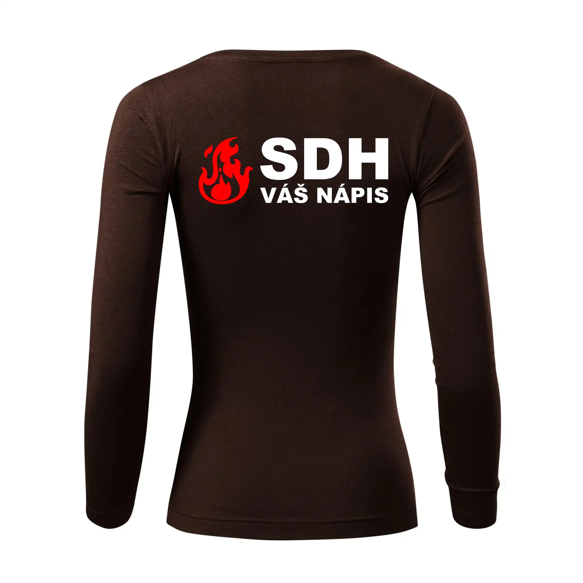 SDH nápis (oheň, název sboru - vlastní nápis)