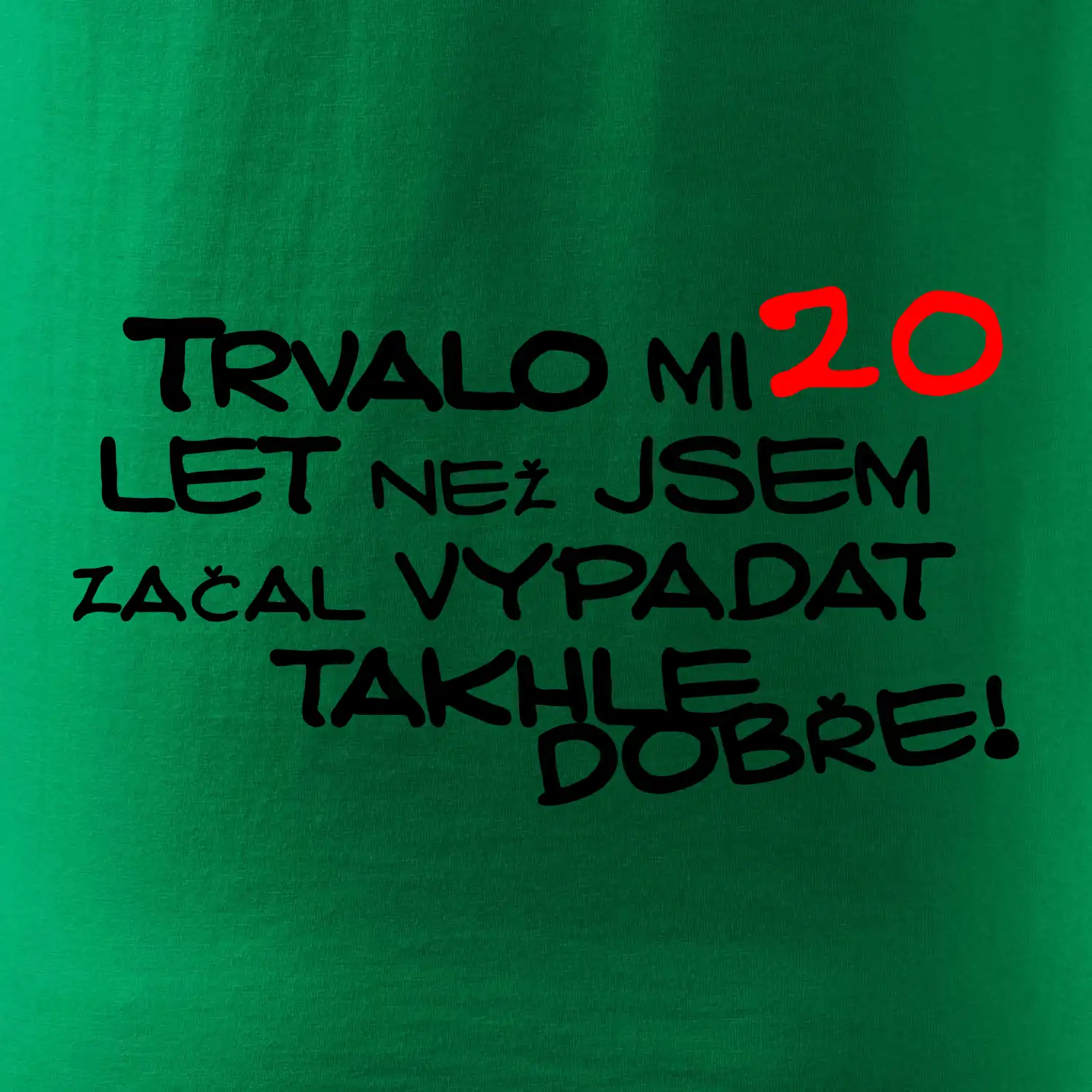 Trvalo mi 20 let než jsem začal vypadat takhle dobře