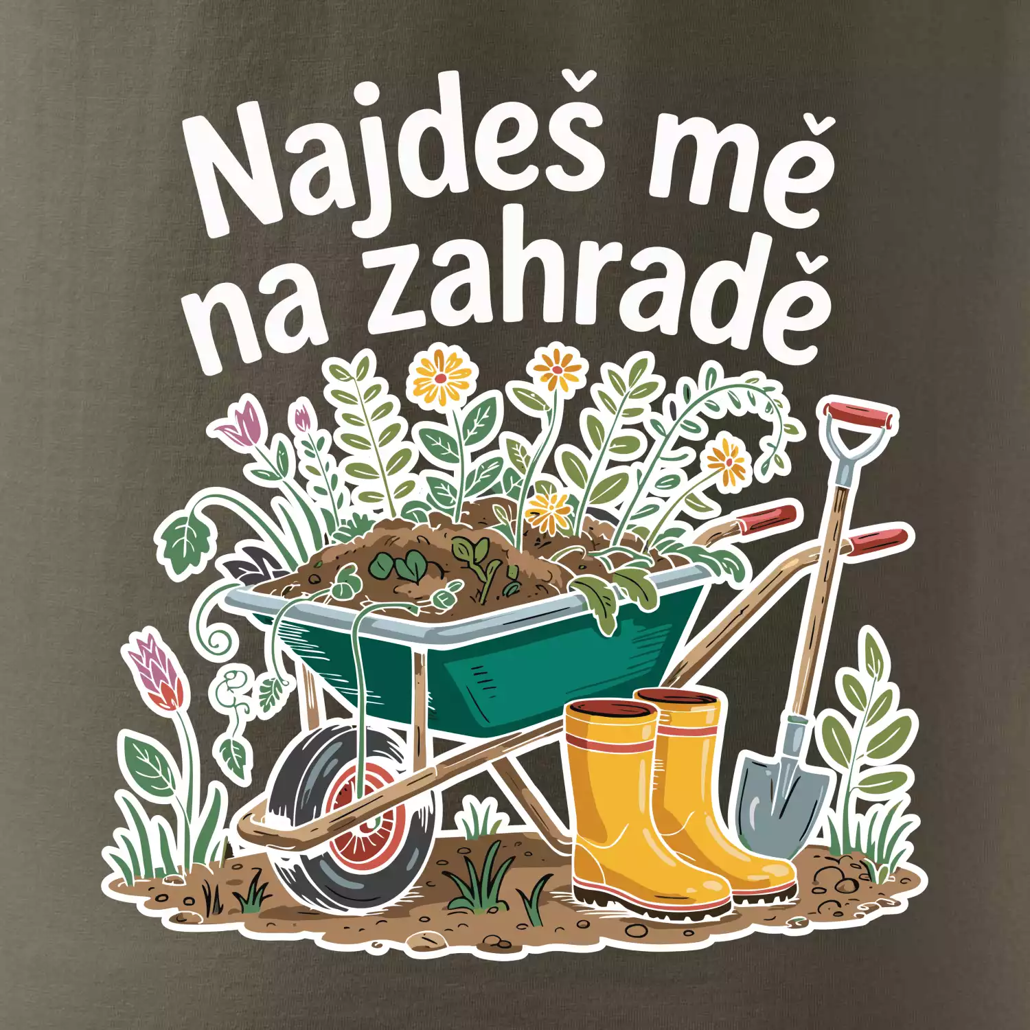 Najdeš mě na zahradě - kolečko