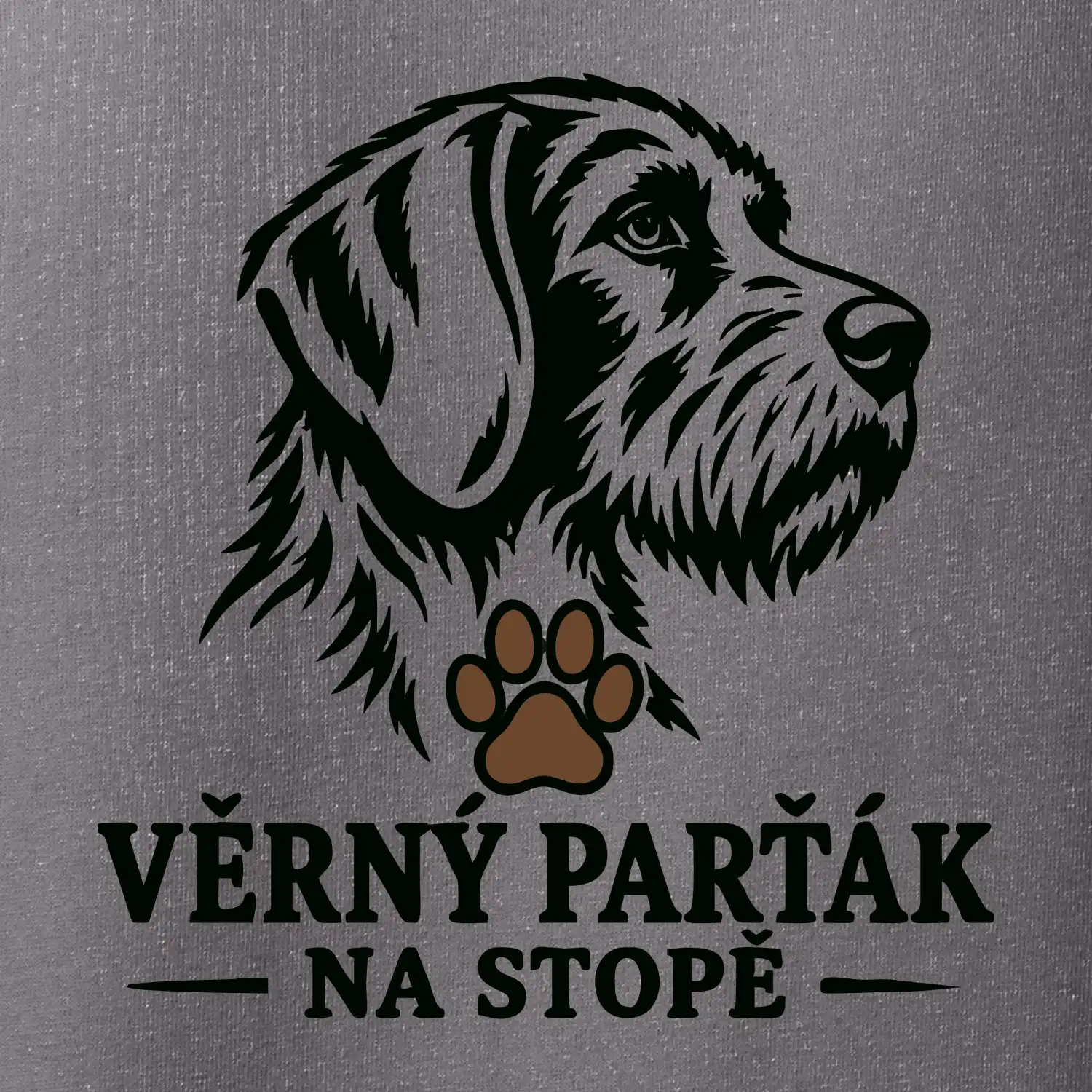 Věrný parťák na stopě lovecký pes