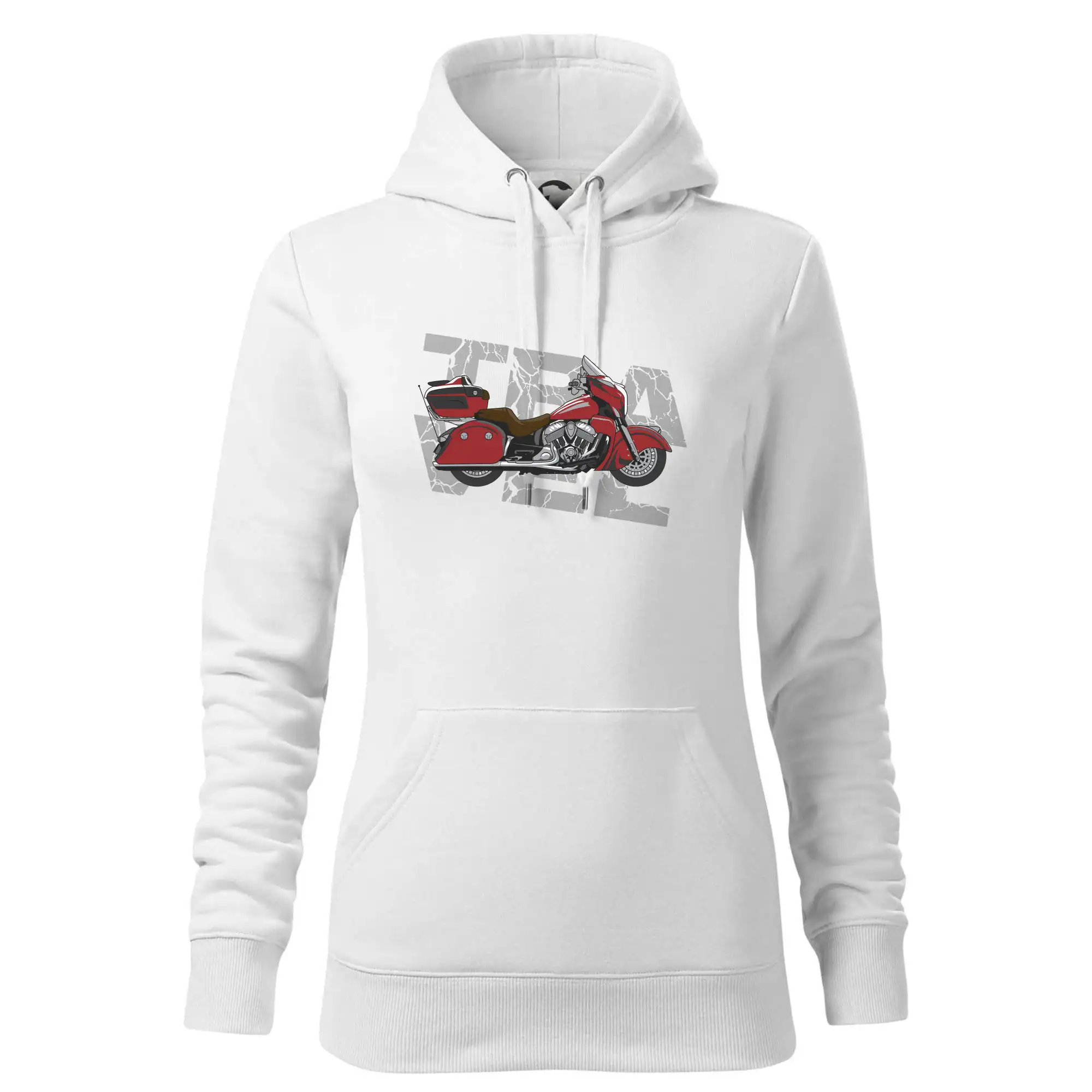 Cestovní motorka Amerika červená