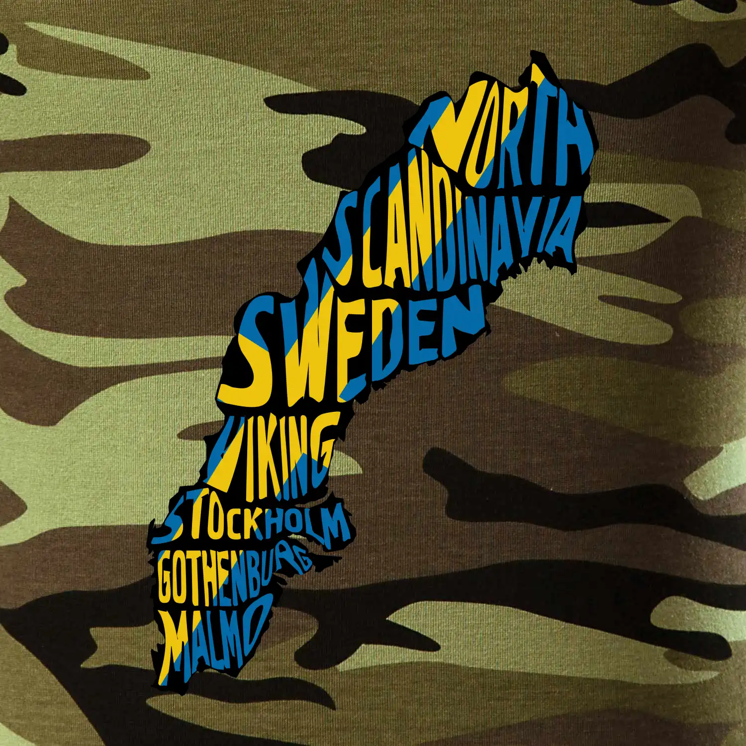 Mapy - názvy měst - Švédsko