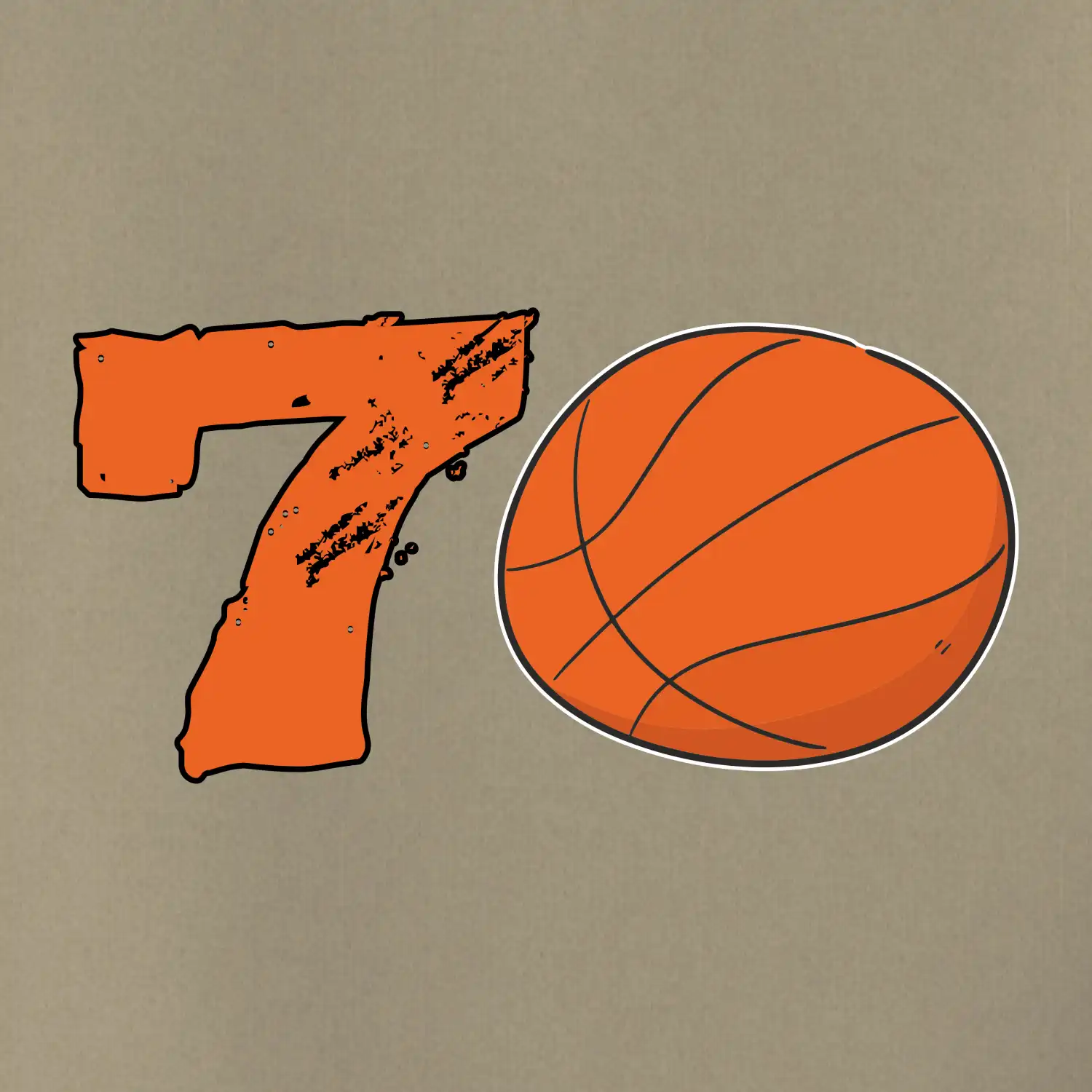 Basketball kulaté narozeniny 70
