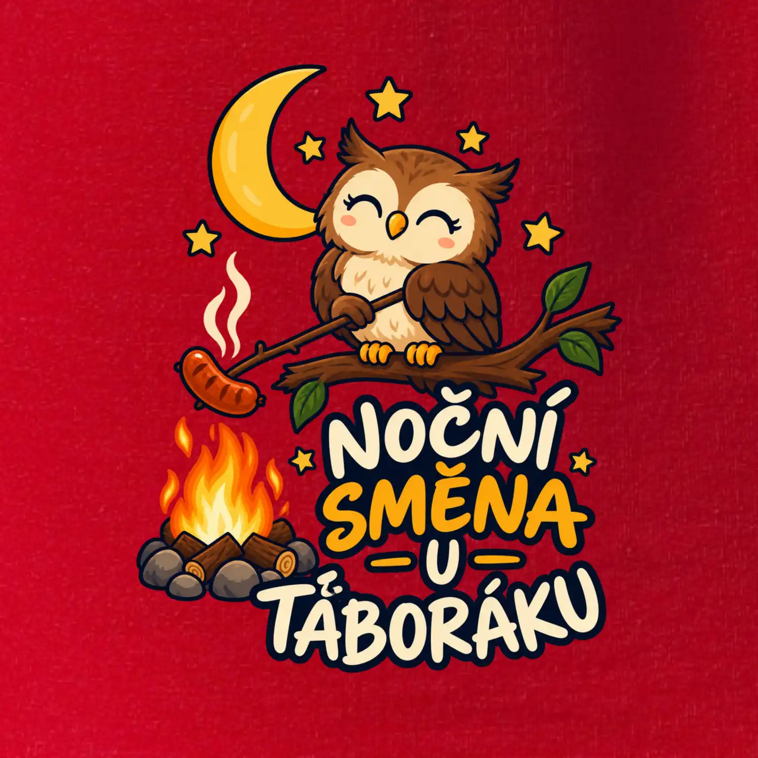 Noční směna u táboráku